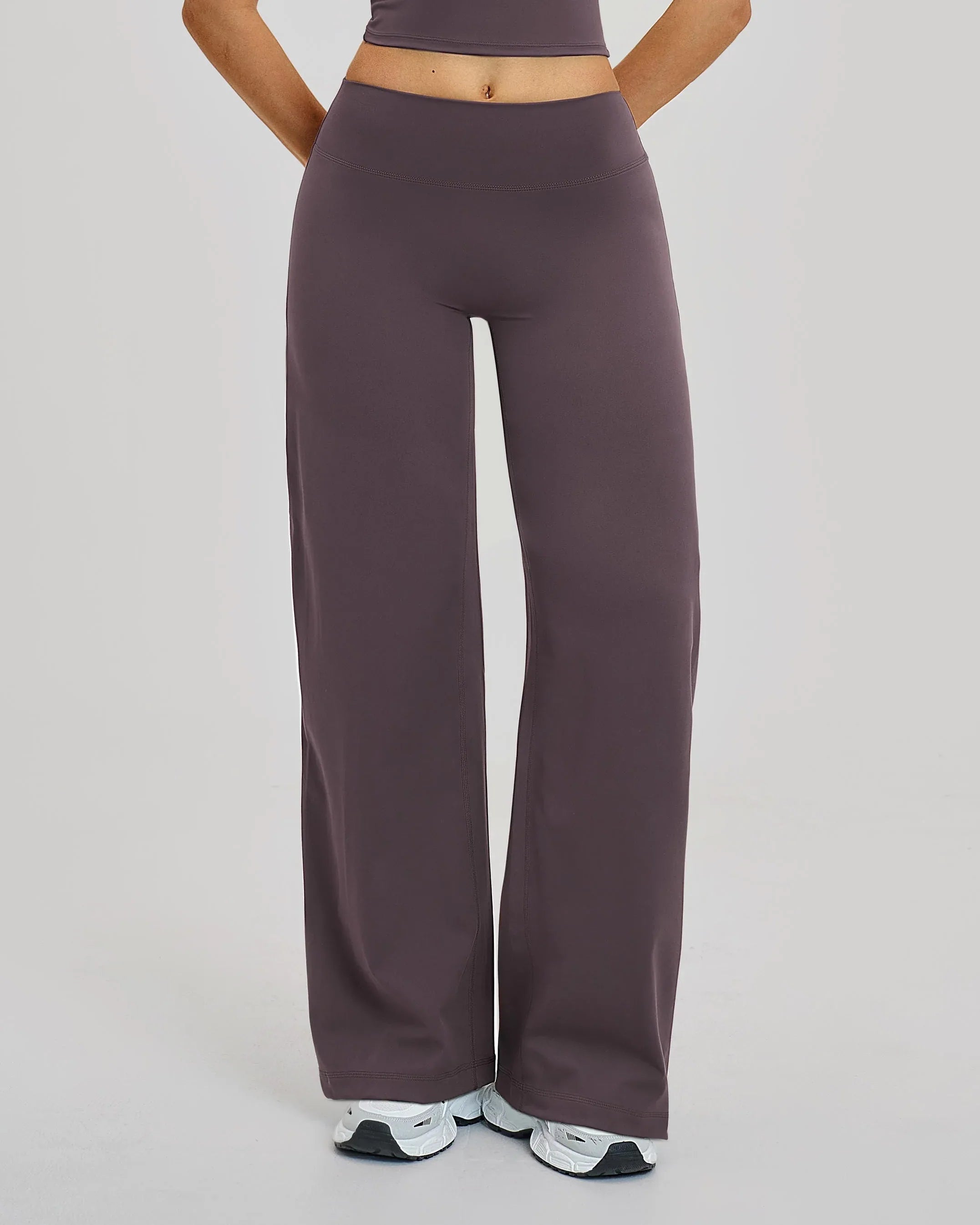 Brushed Wide-Leg Sweatpants