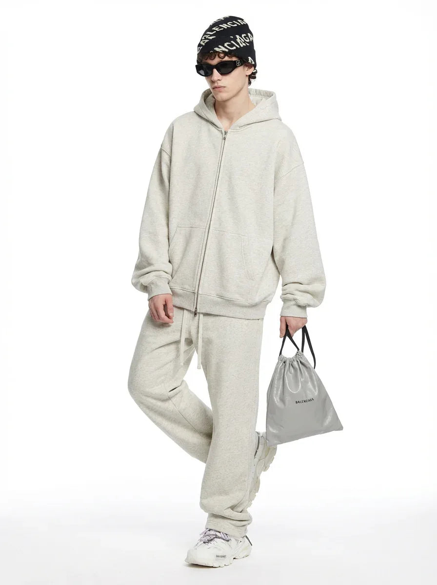 Men’s Double Zipper Oversized Jacket