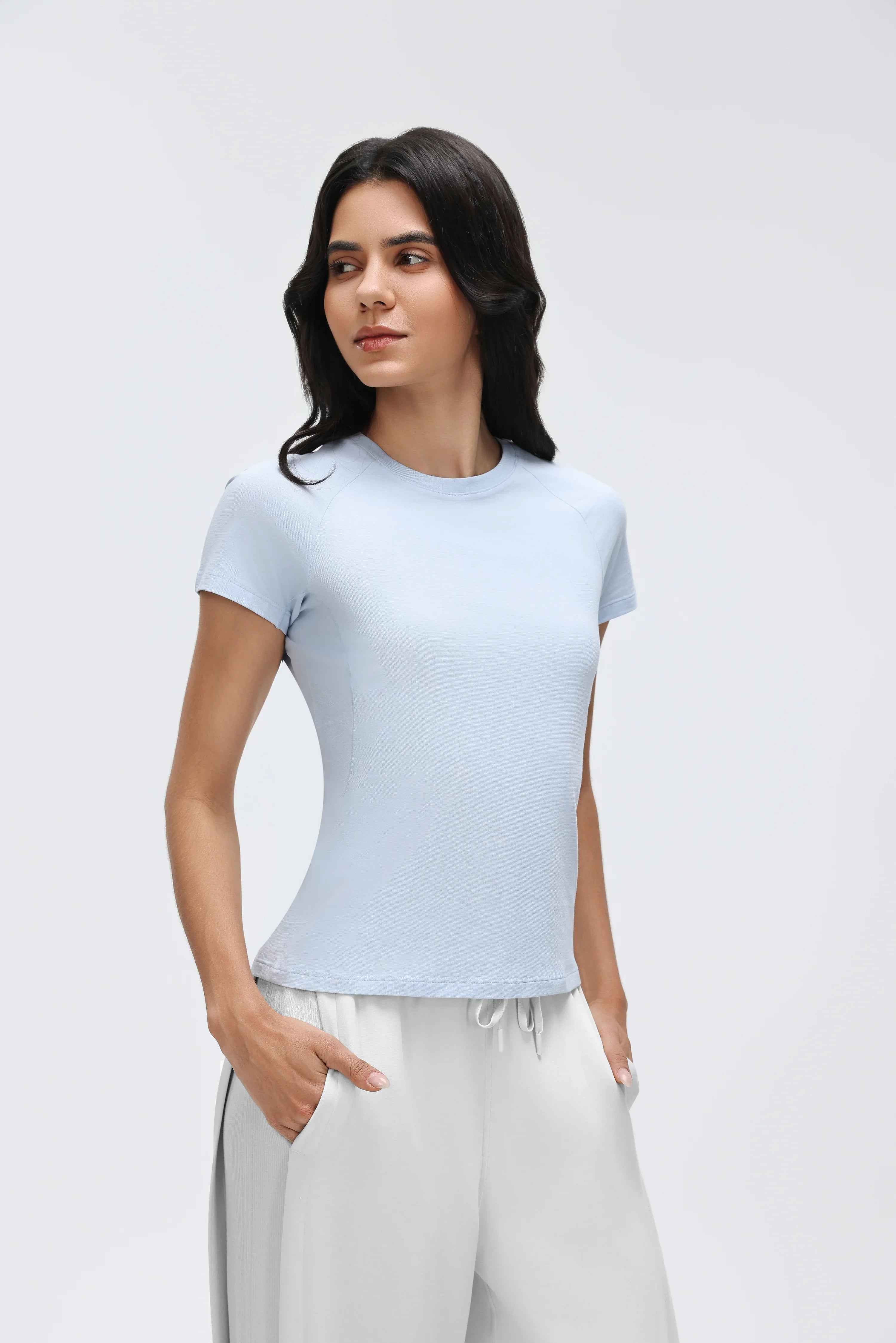 Breathable Round-Neck Fitness Tee