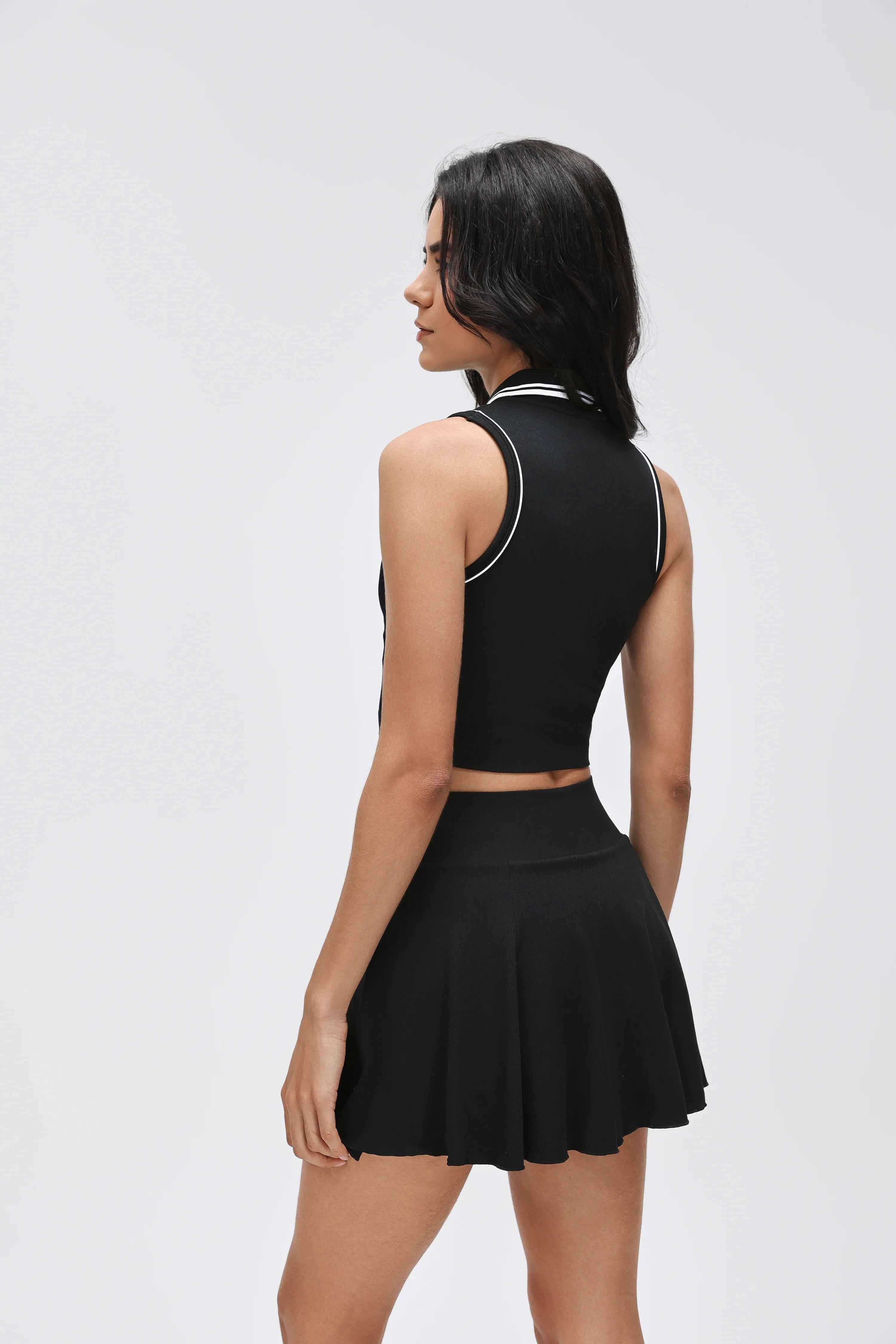 Seamless Button-Down Sports Tank