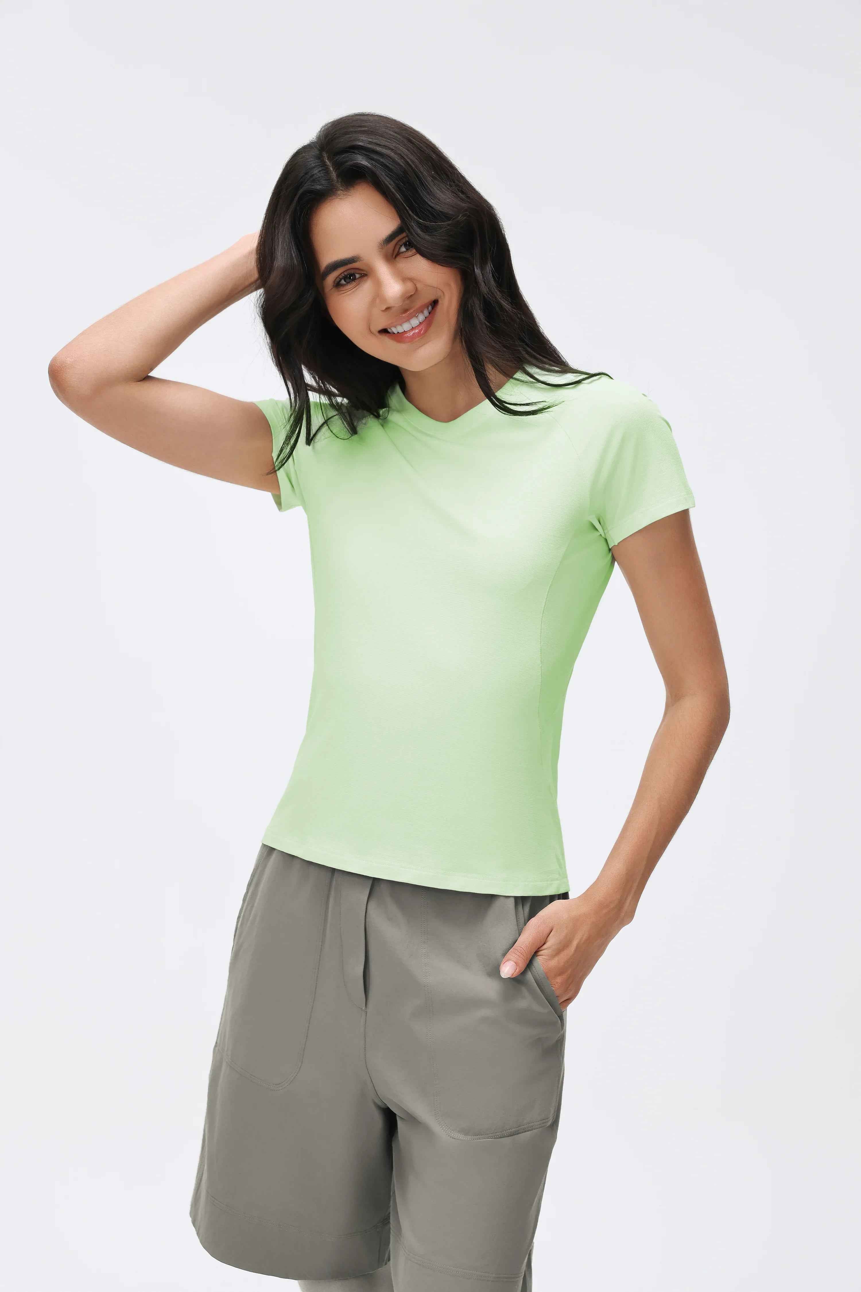 Breathable Round-Neck Fitness Tee