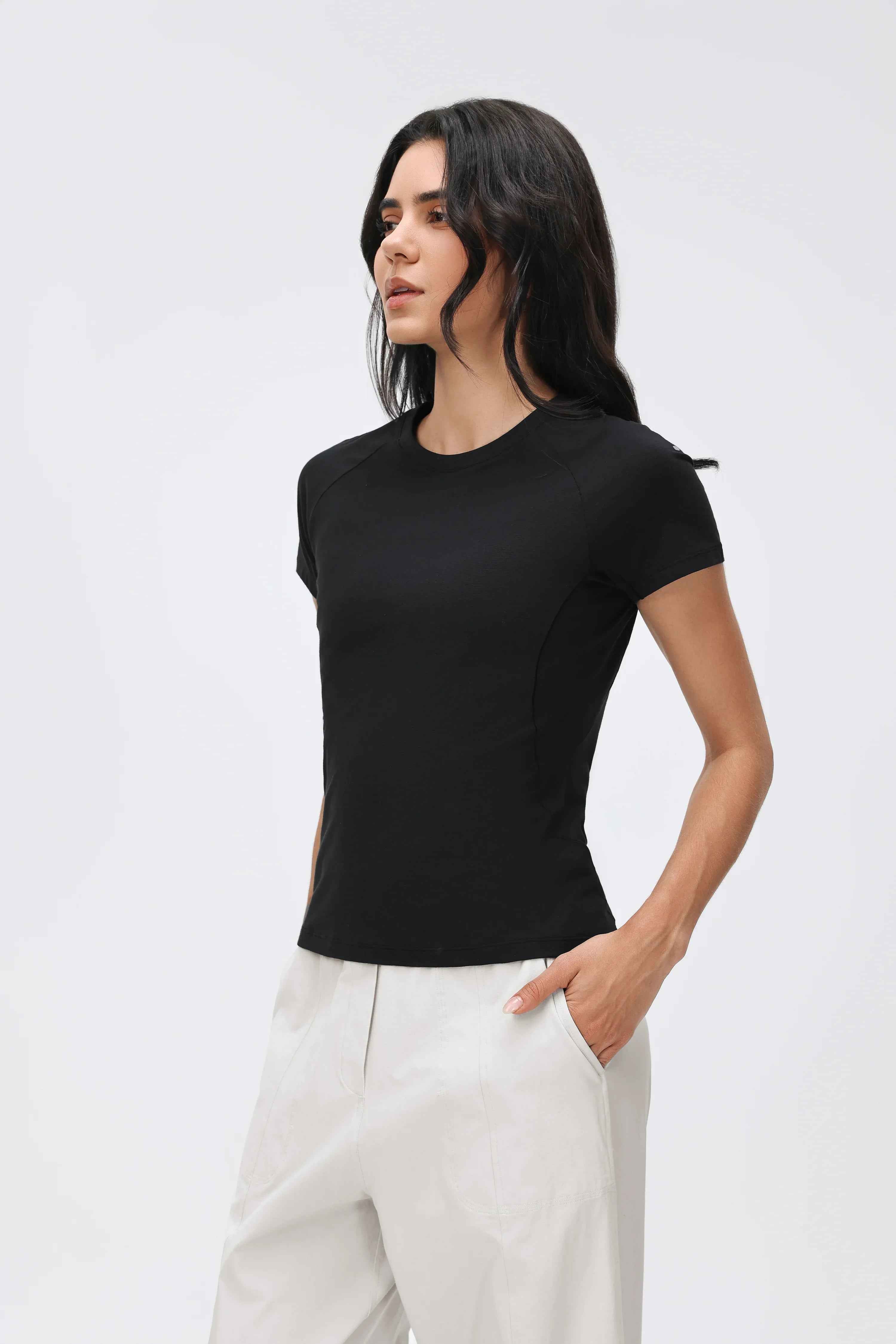 Breathable Round-Neck Fitness Tee