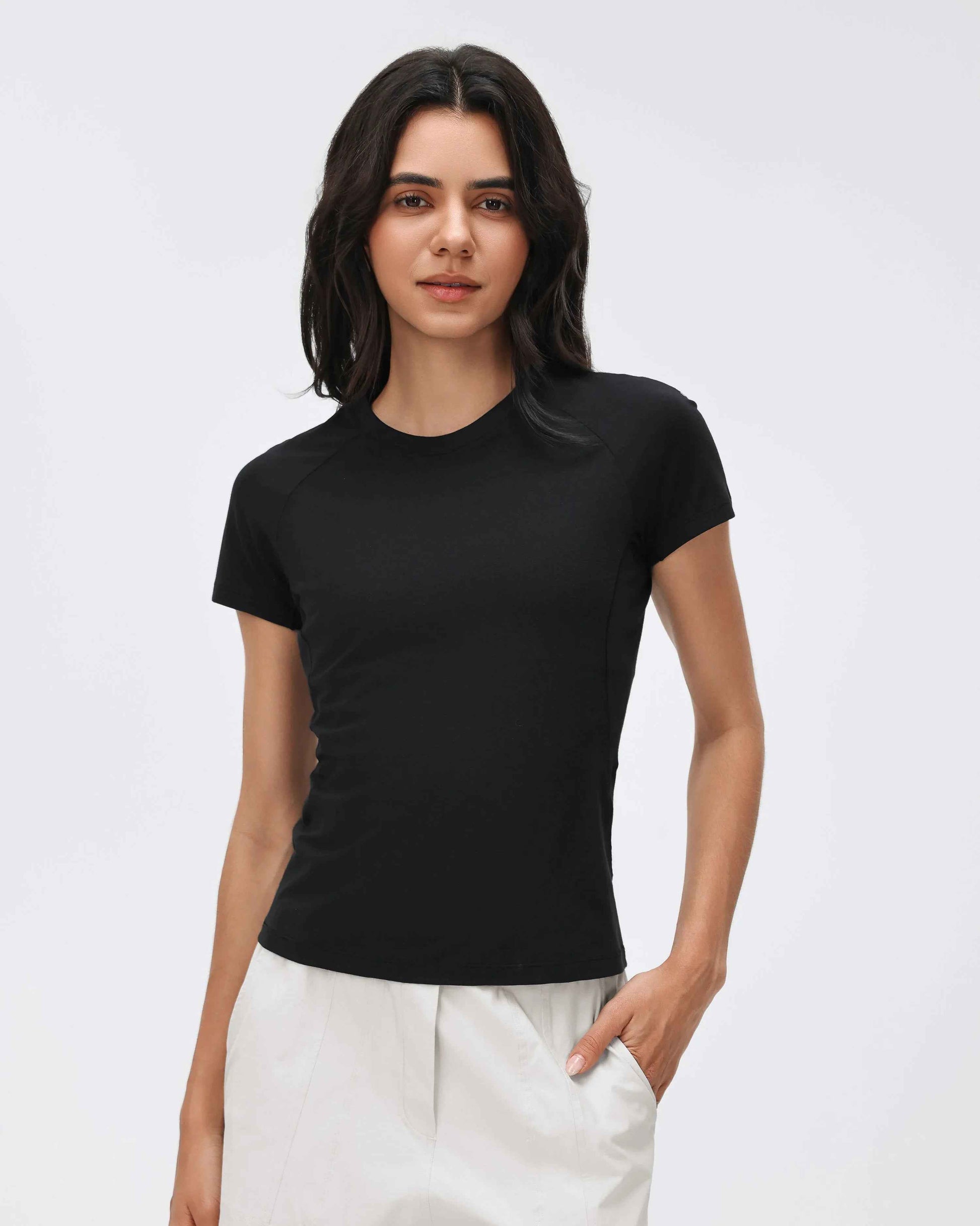 Breathable Round-Neck Fitness Tee
