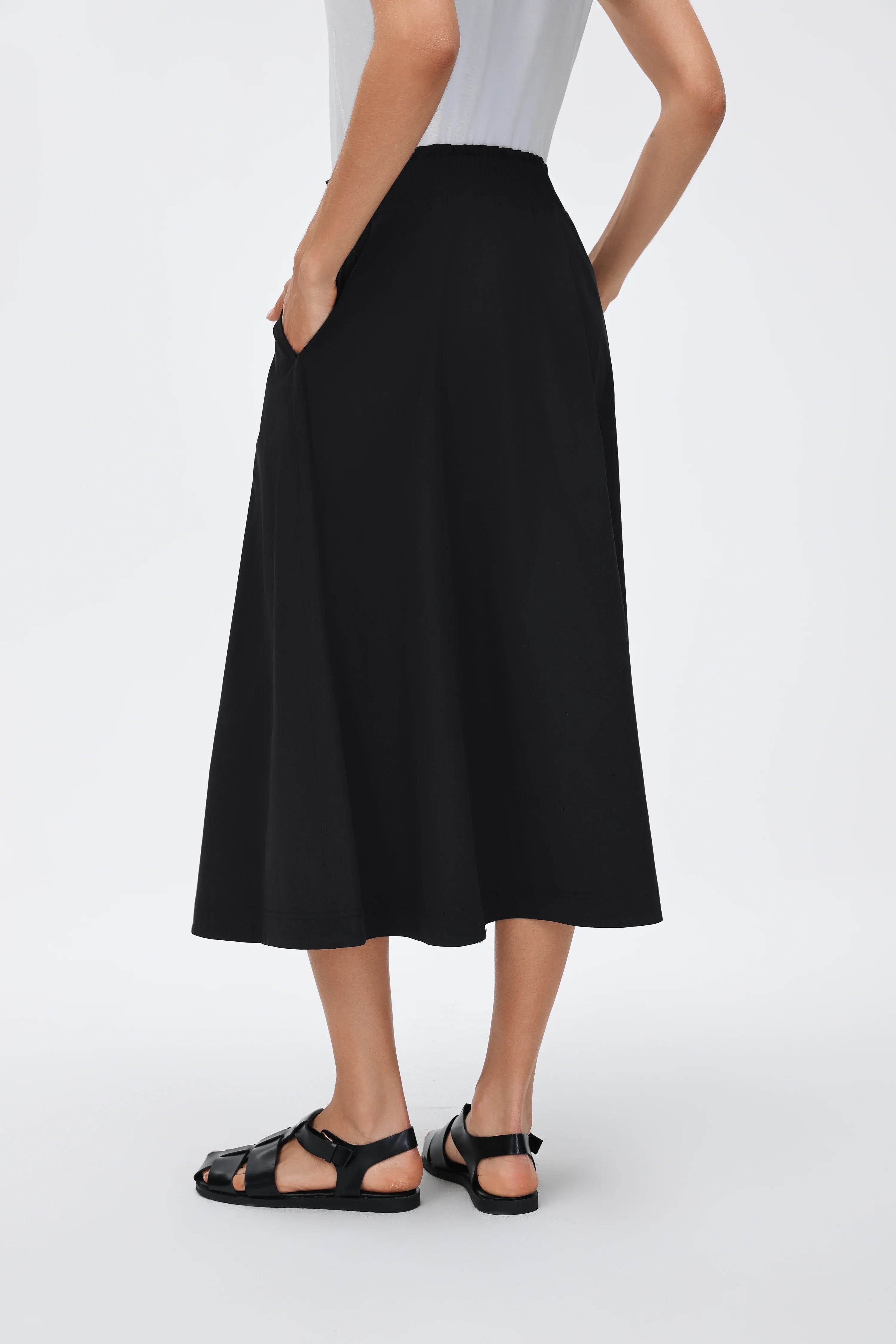 High-Waist A-Line Athletic Skirt