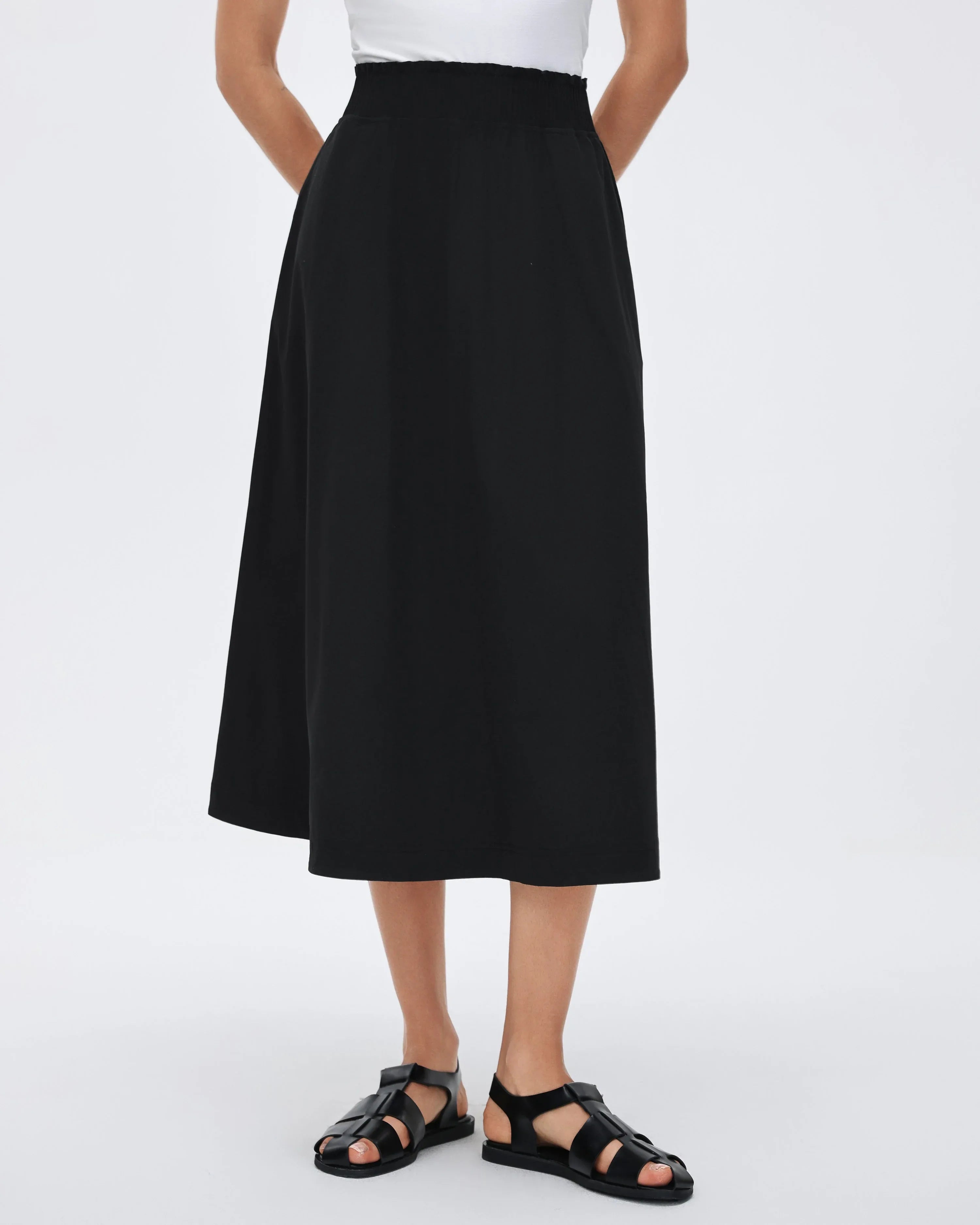 High-Waist A-Line Athletic Skirt