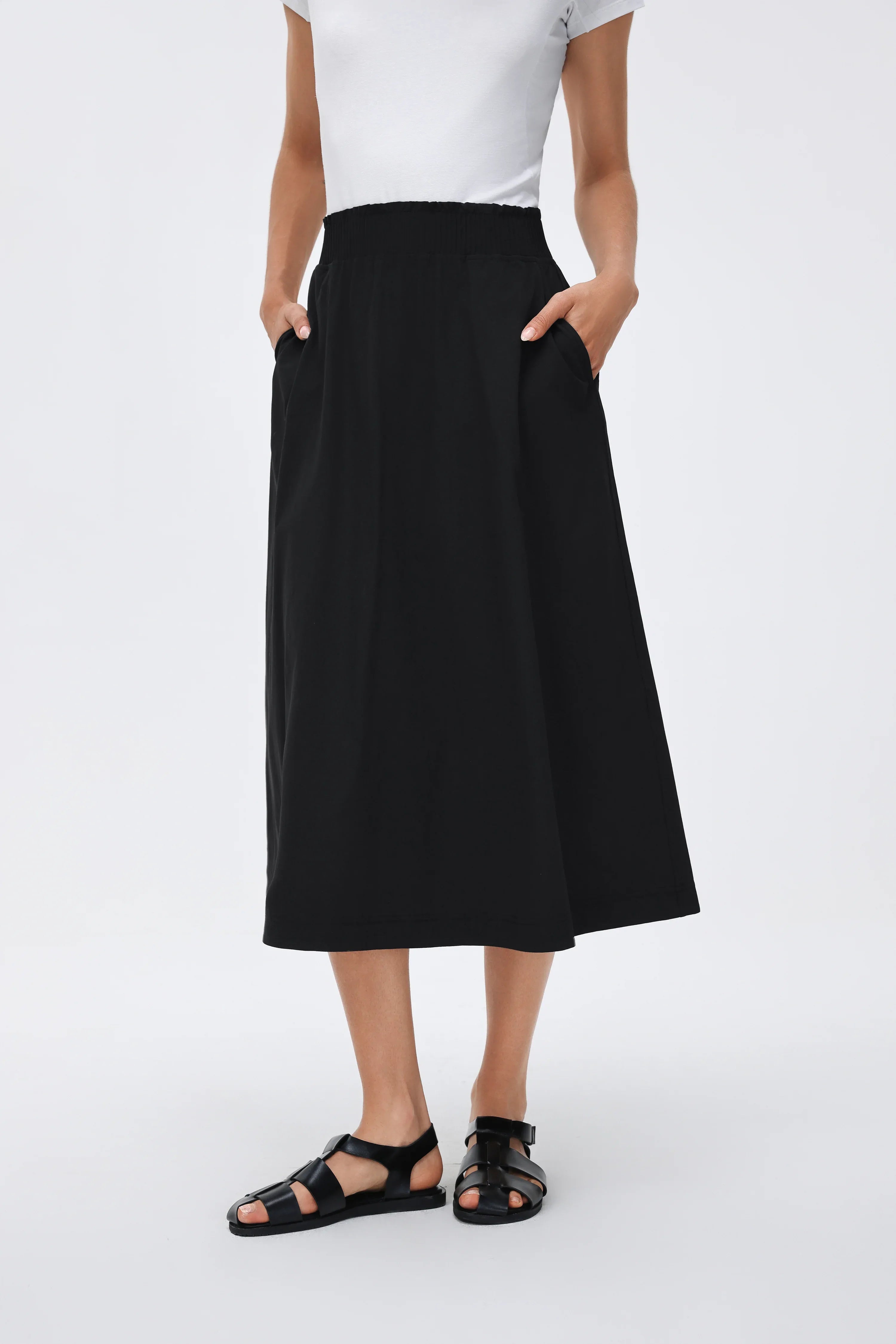 High-Waist A-Line Athletic Skirt