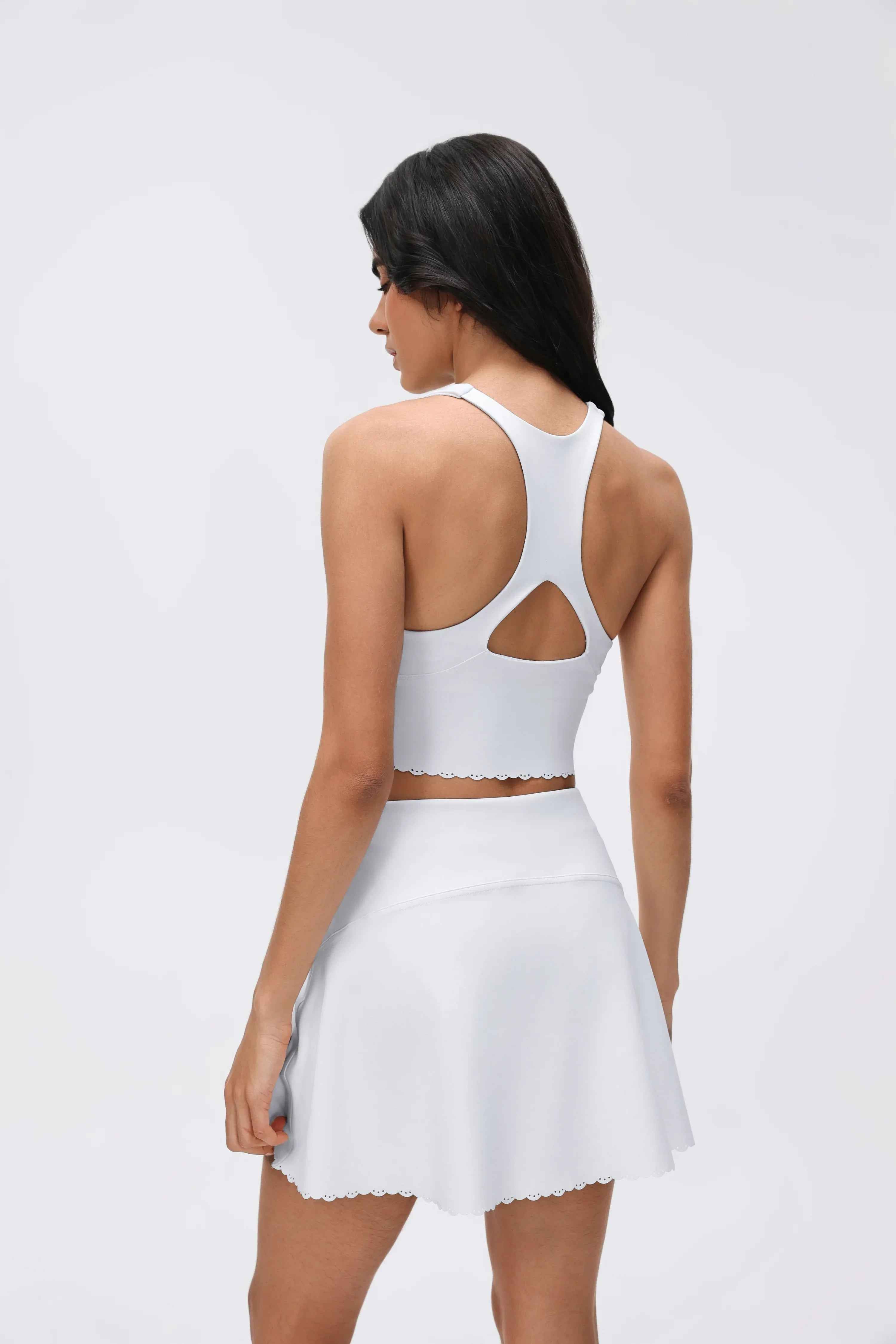 Fixed-Cup Open-Back Yoga Bra