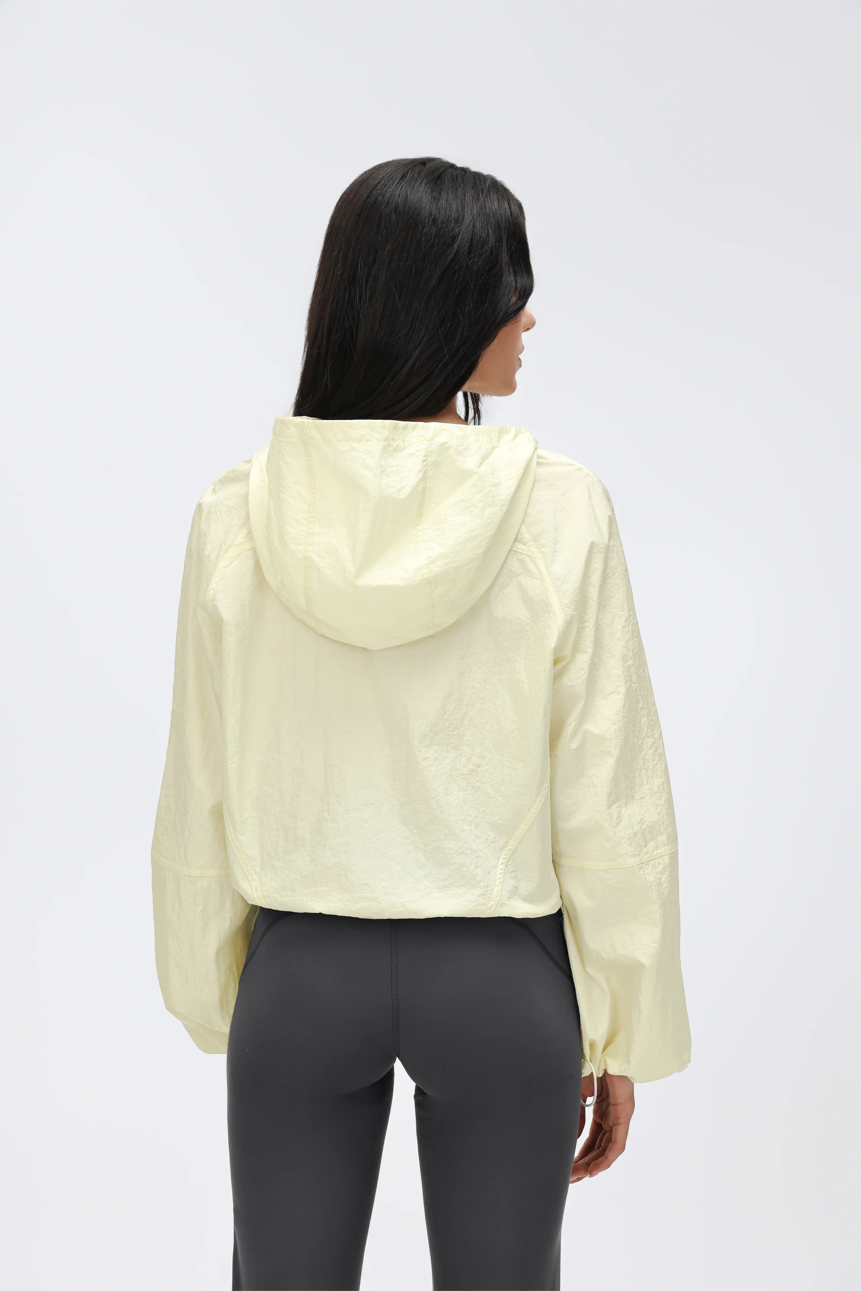 Spring Half-Zip Hooded Windbreaker