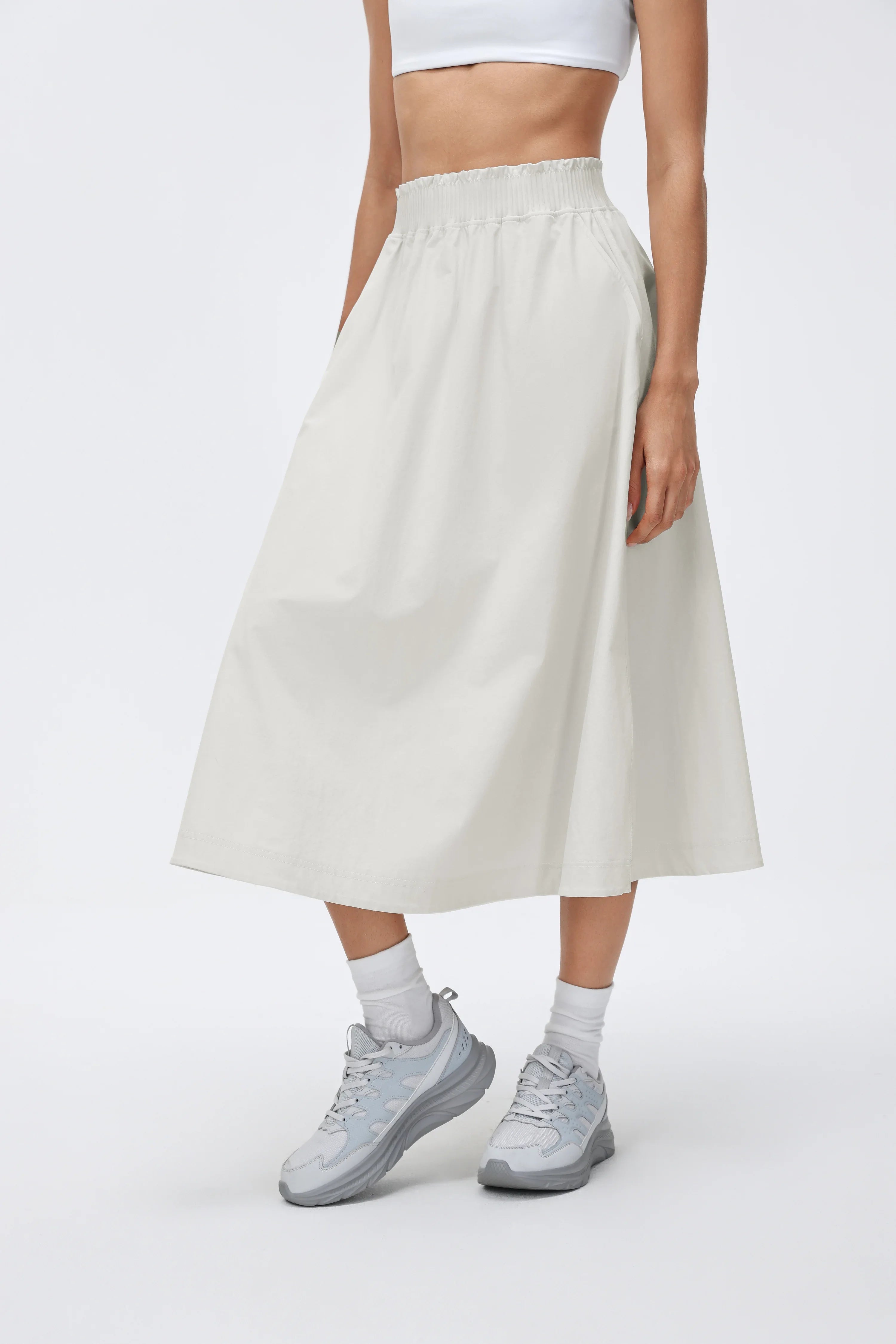 High-Waist A-Line Athletic Skirt