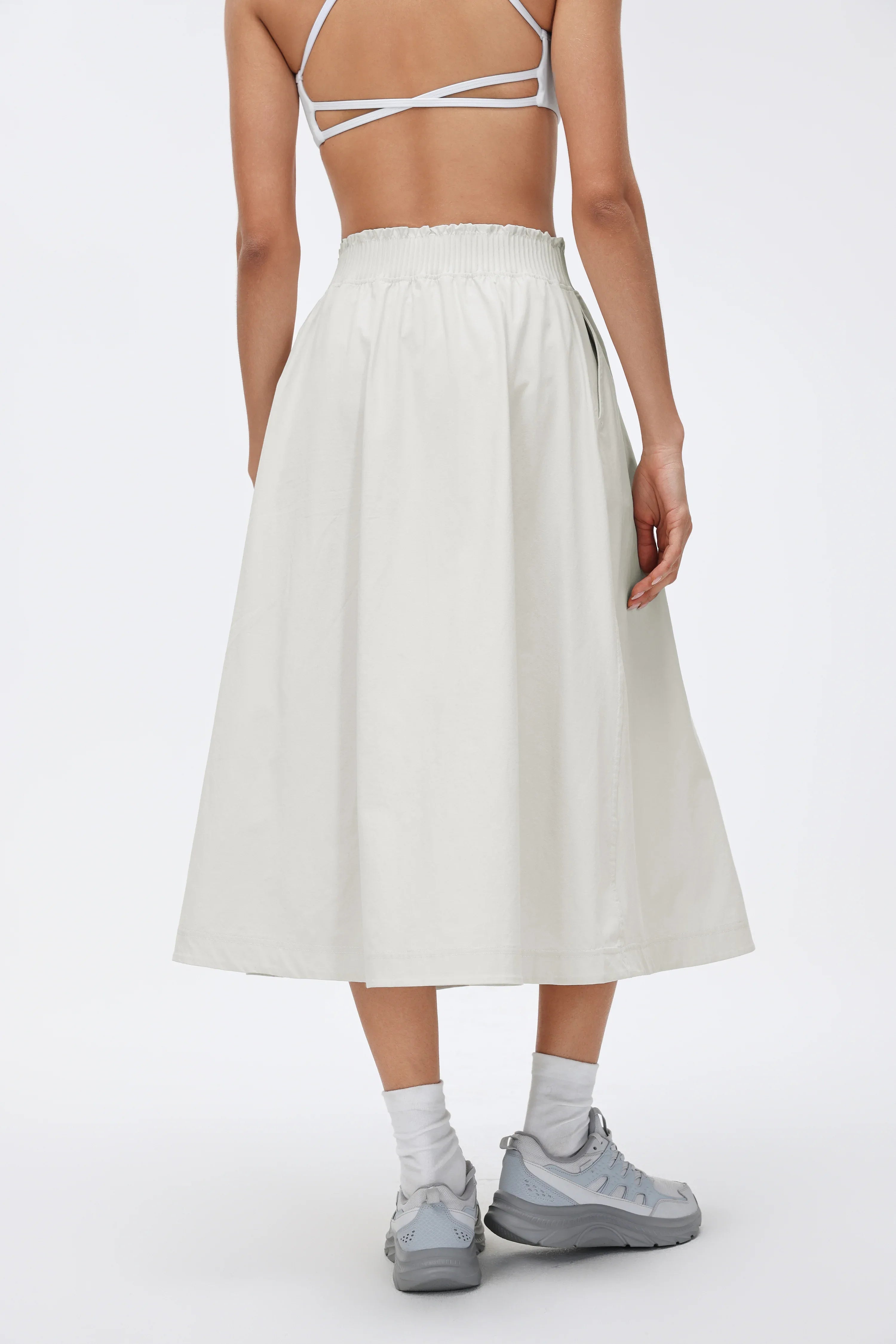 High-Waist A-Line Athletic Skirt