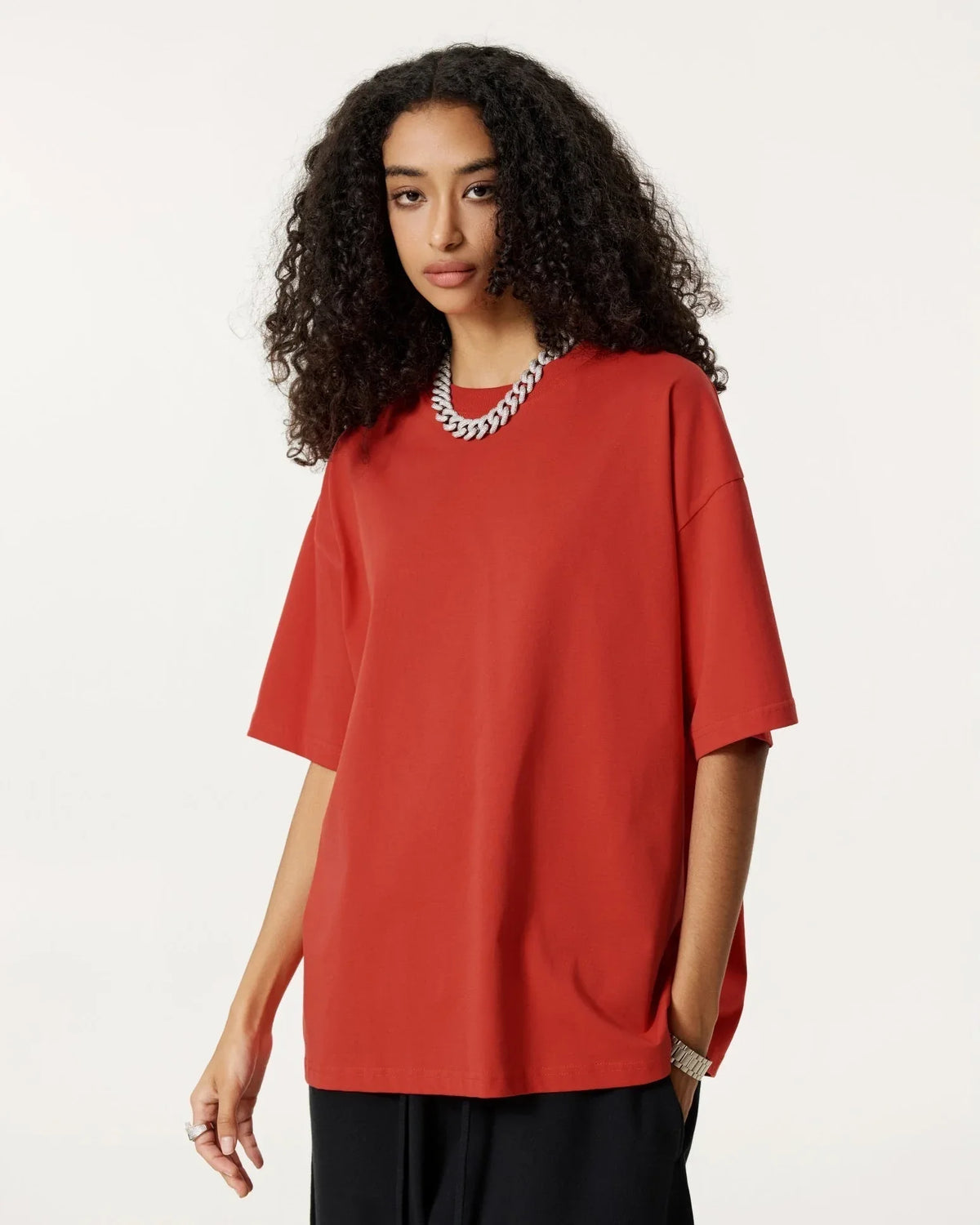 Men's Solid Color Oversize T-Shirt