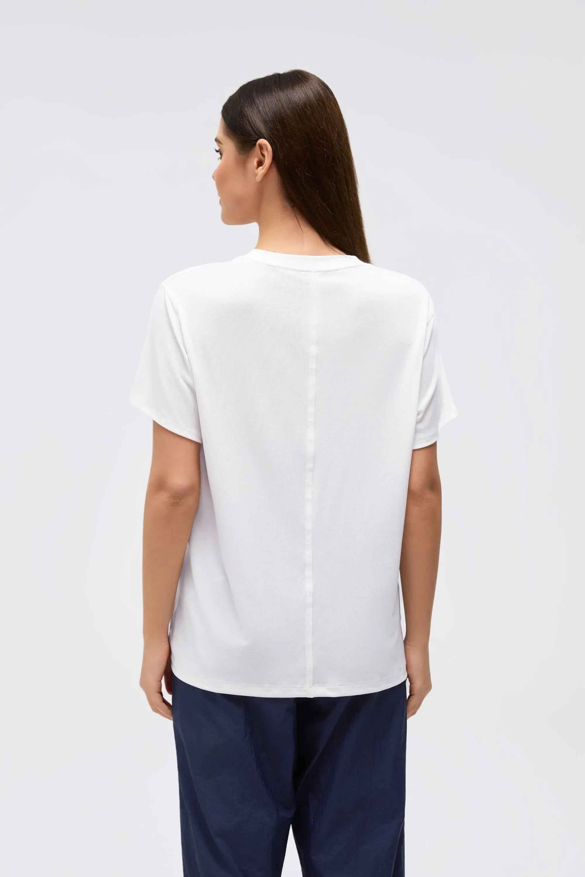 Breathable Solid Color Workout Tee