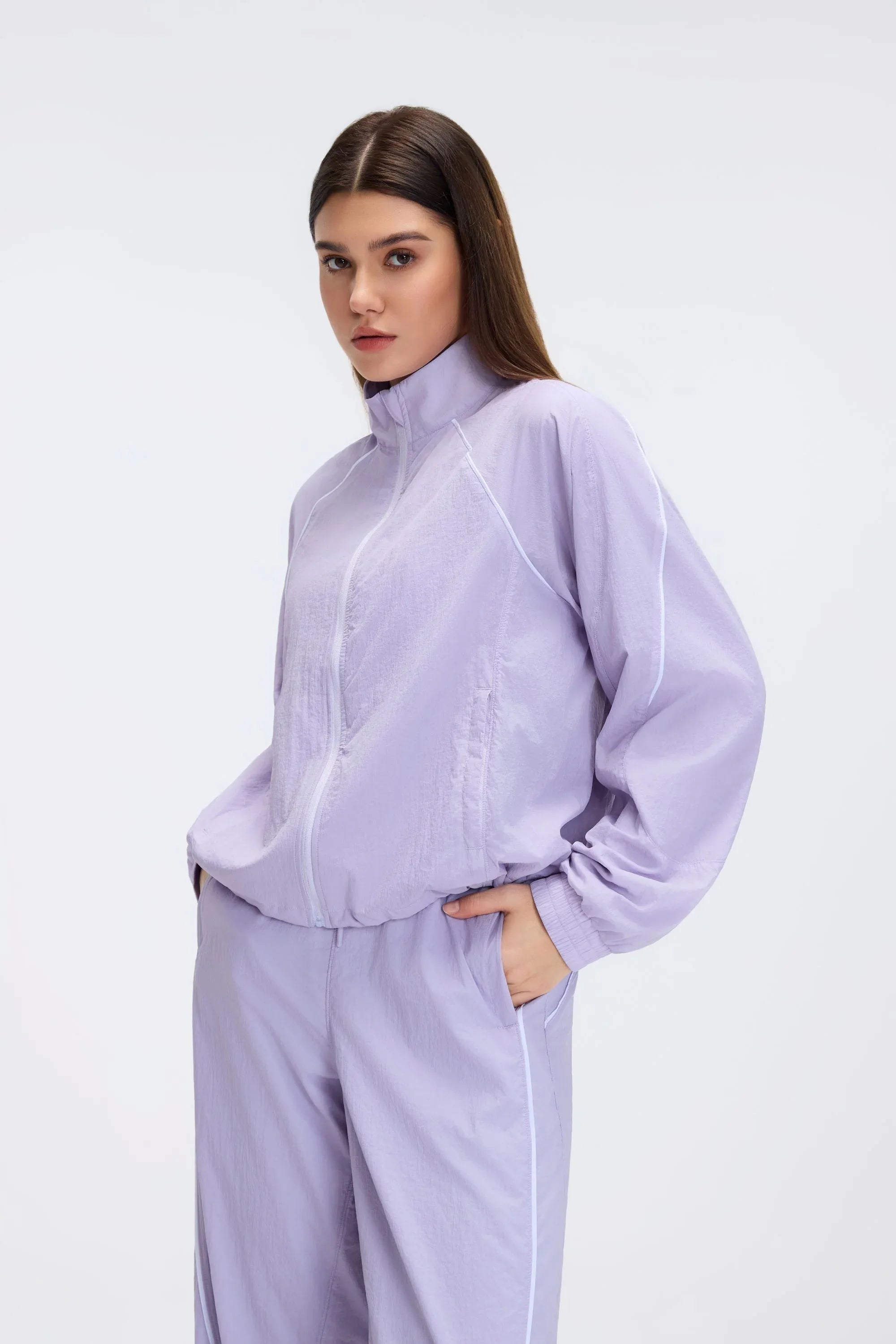 Windproof Stand-Collar Cycling Jacket