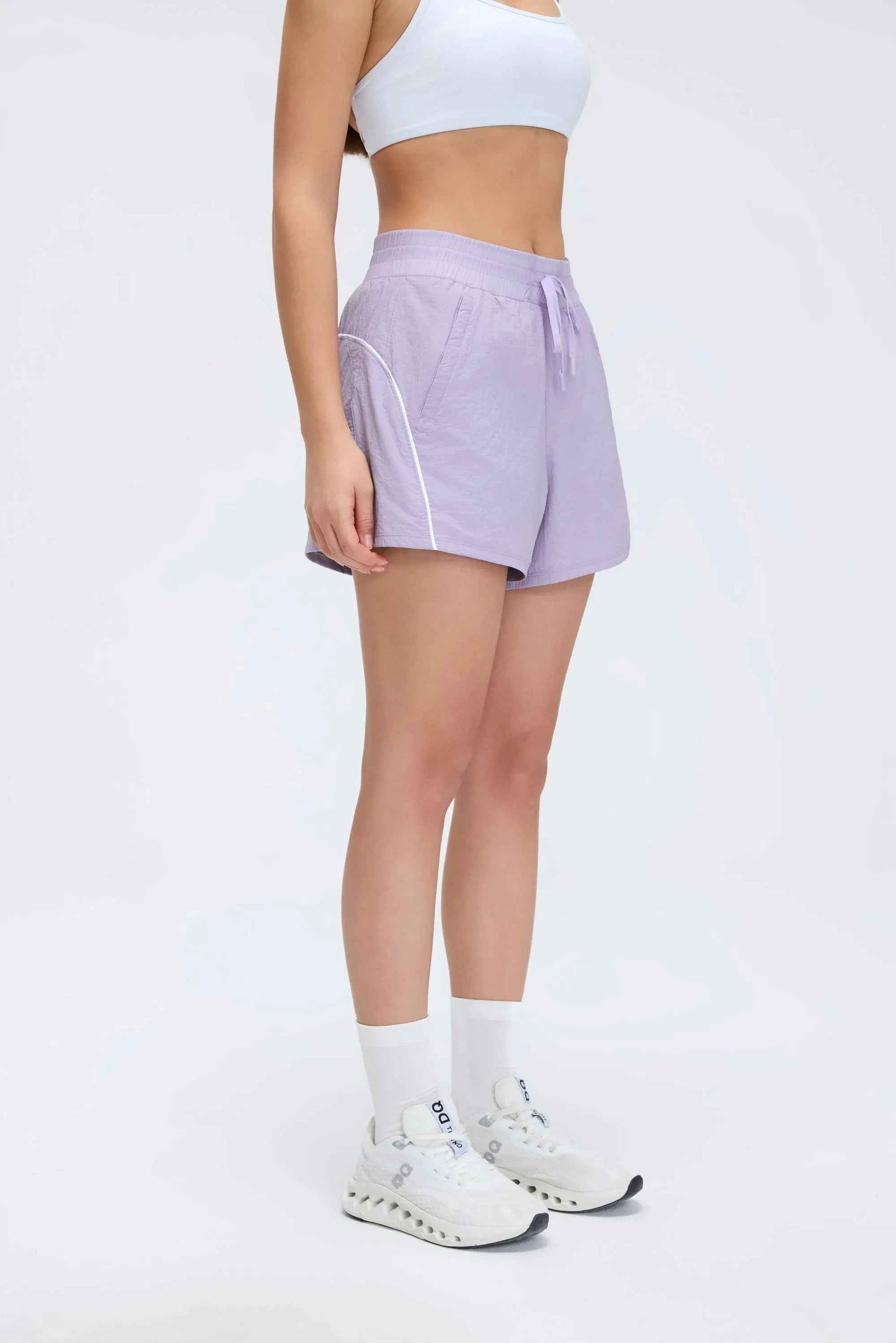 High-Waist Quick-Dry Training Shorts