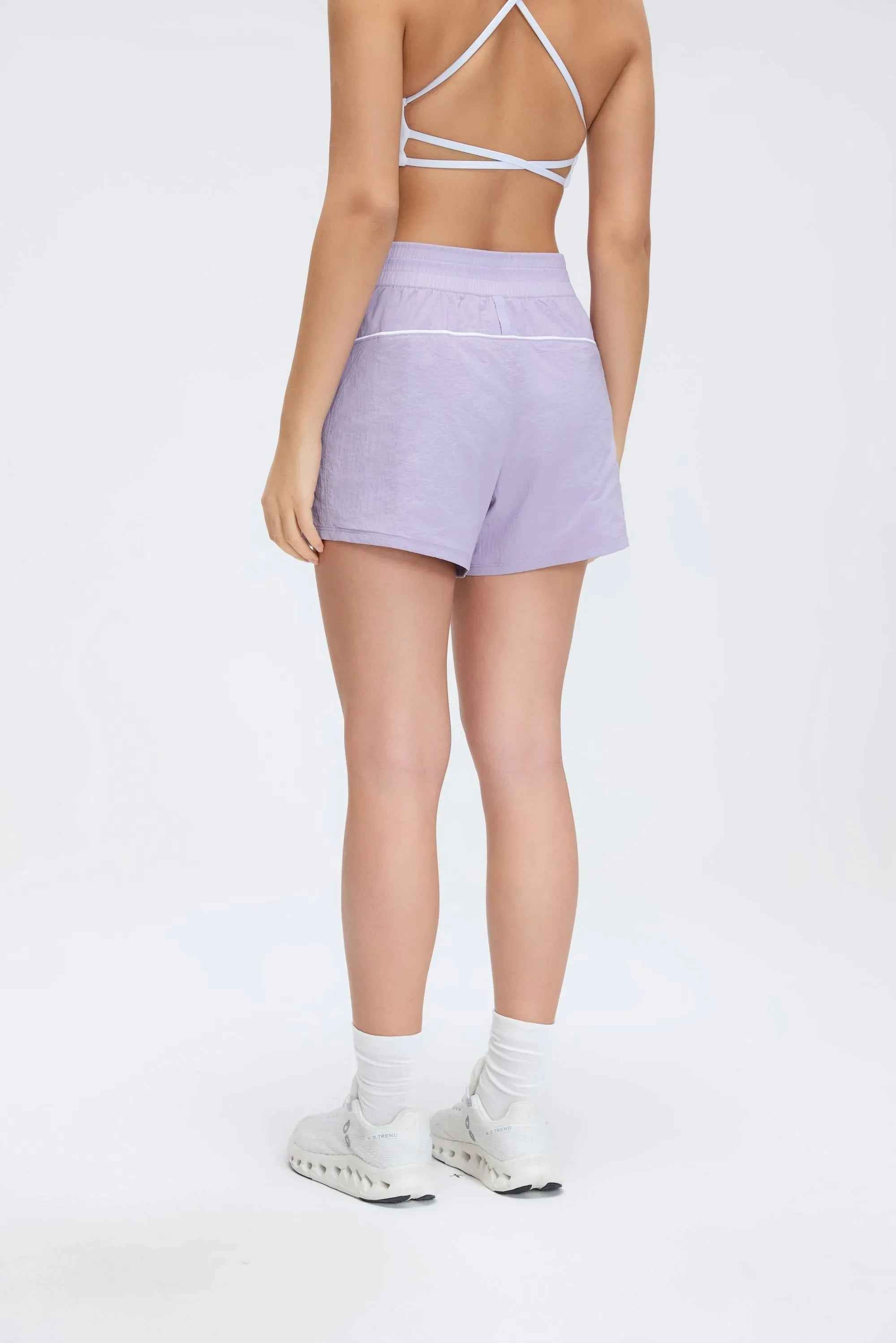 High-Waist Quick-Dry Training Shorts
