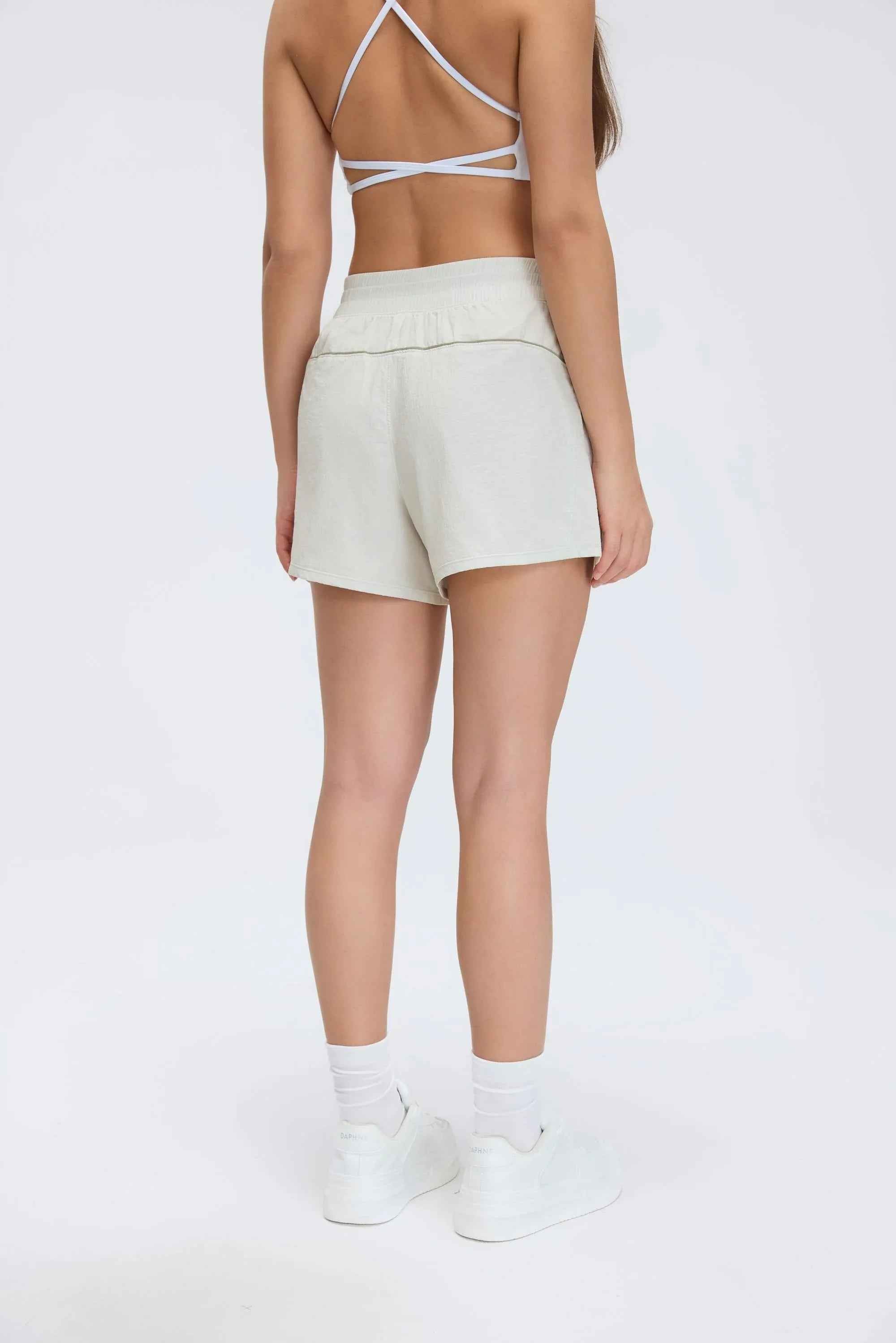 High-Waist Quick-Dry Training Shorts