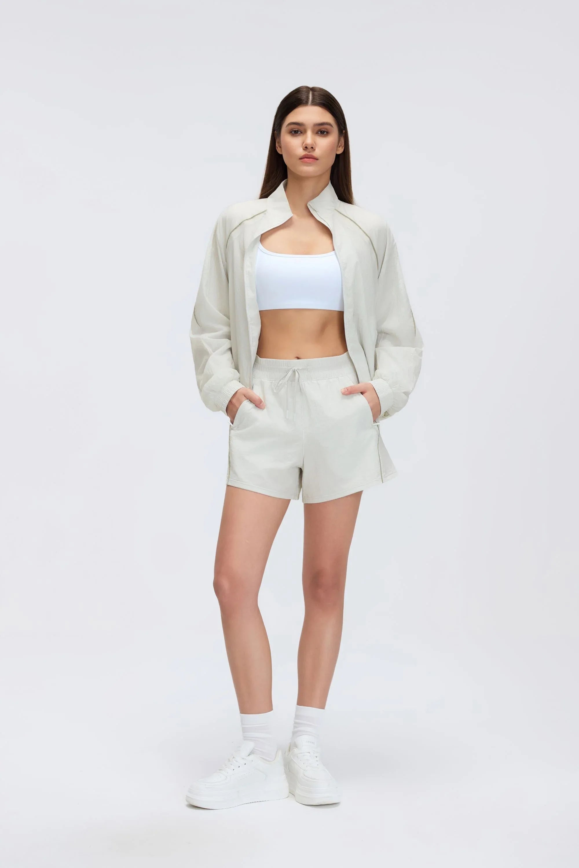 High-Waist Quick-Dry Training Shorts