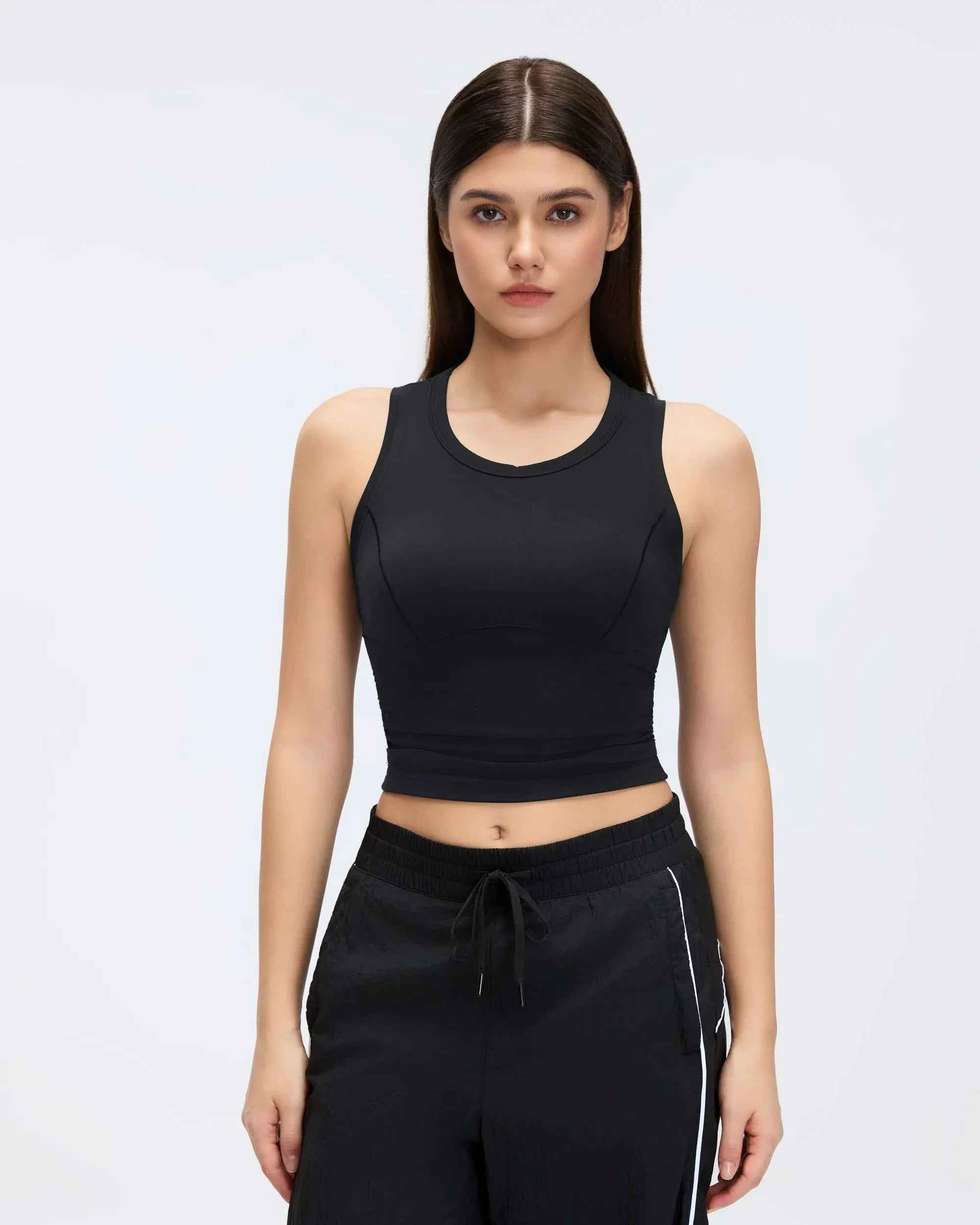 Sleeveless Built-in Bra Training Tank