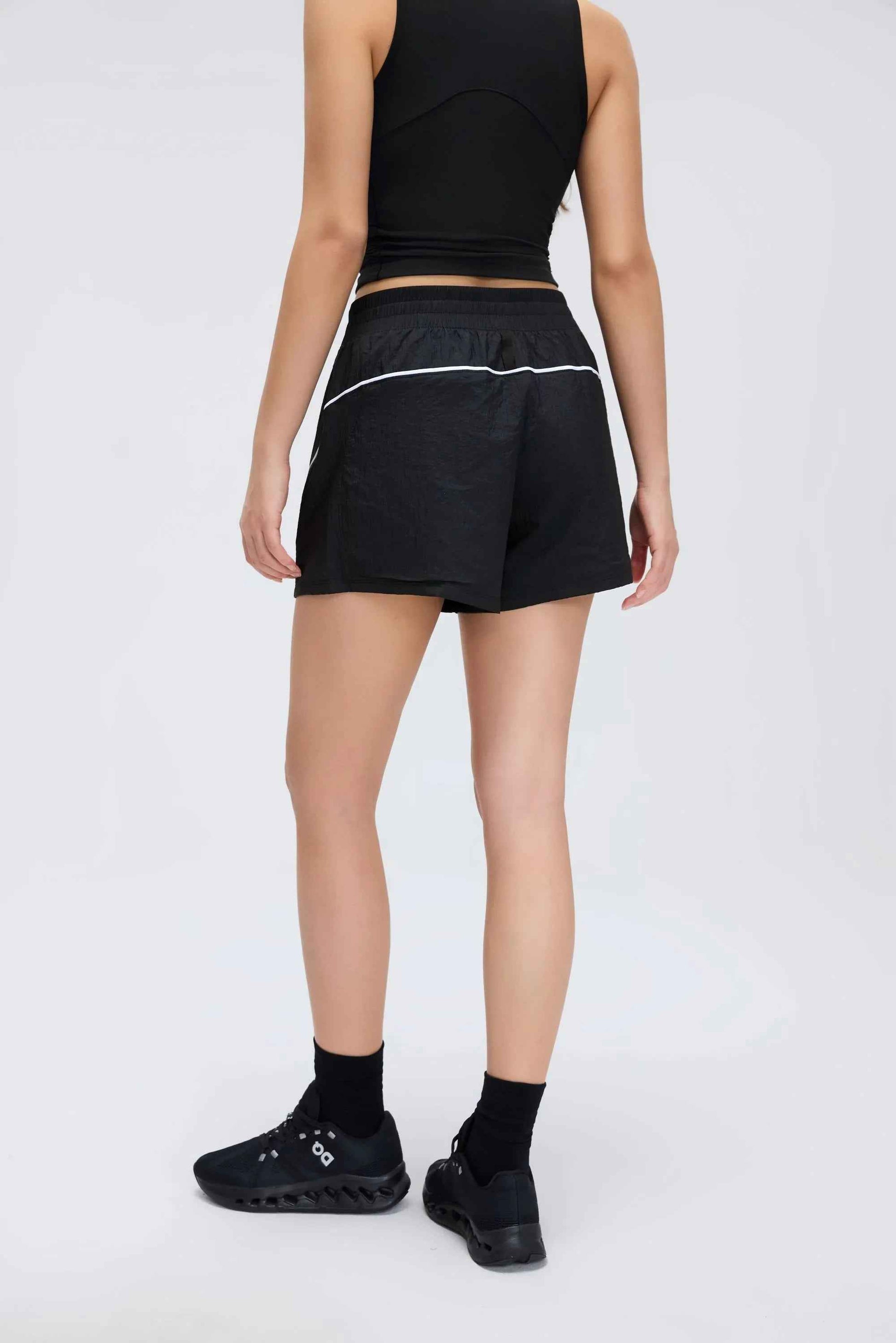 High-Waist Quick-Dry Training Shorts