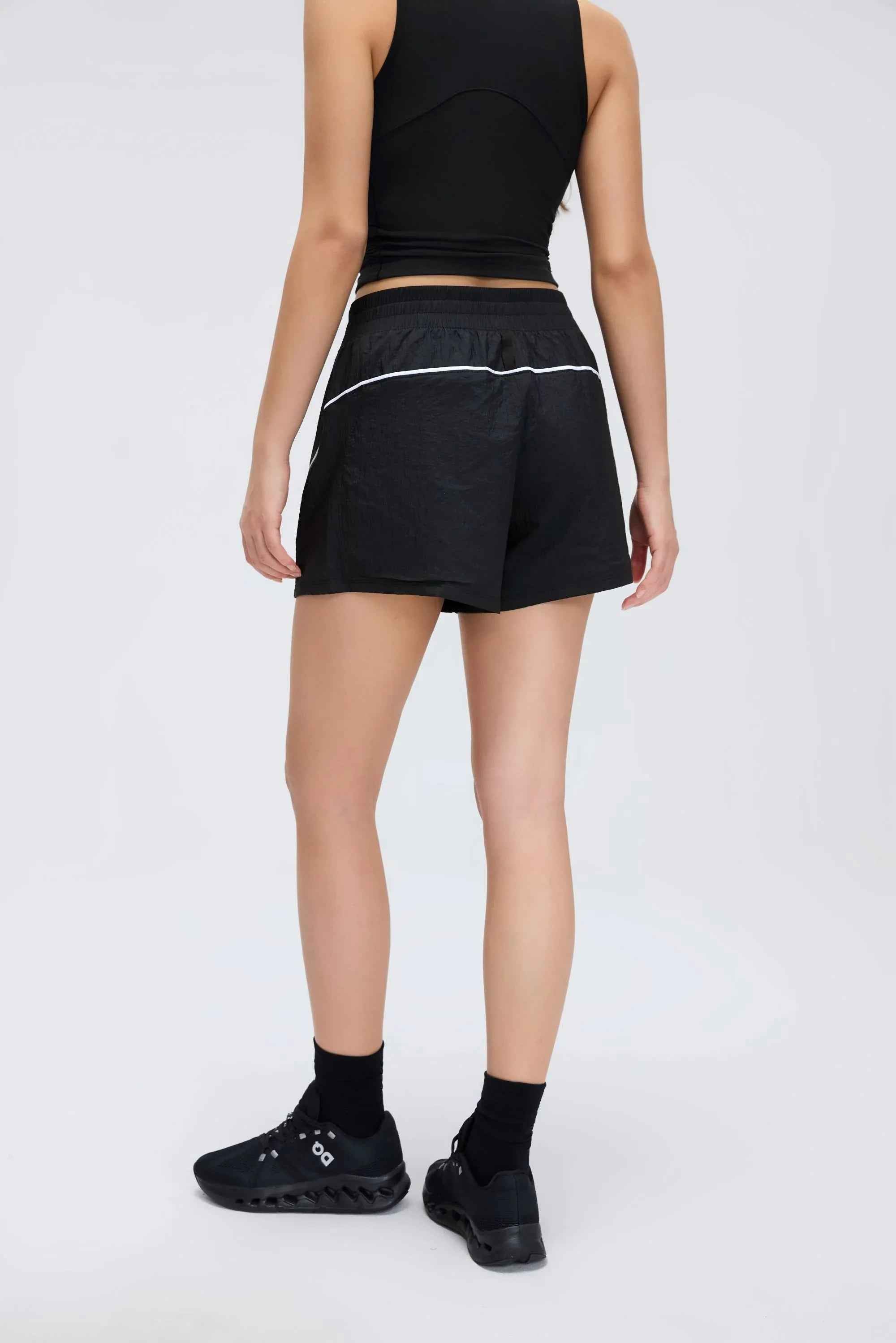 High-Waist Quick-Dry Training Shorts