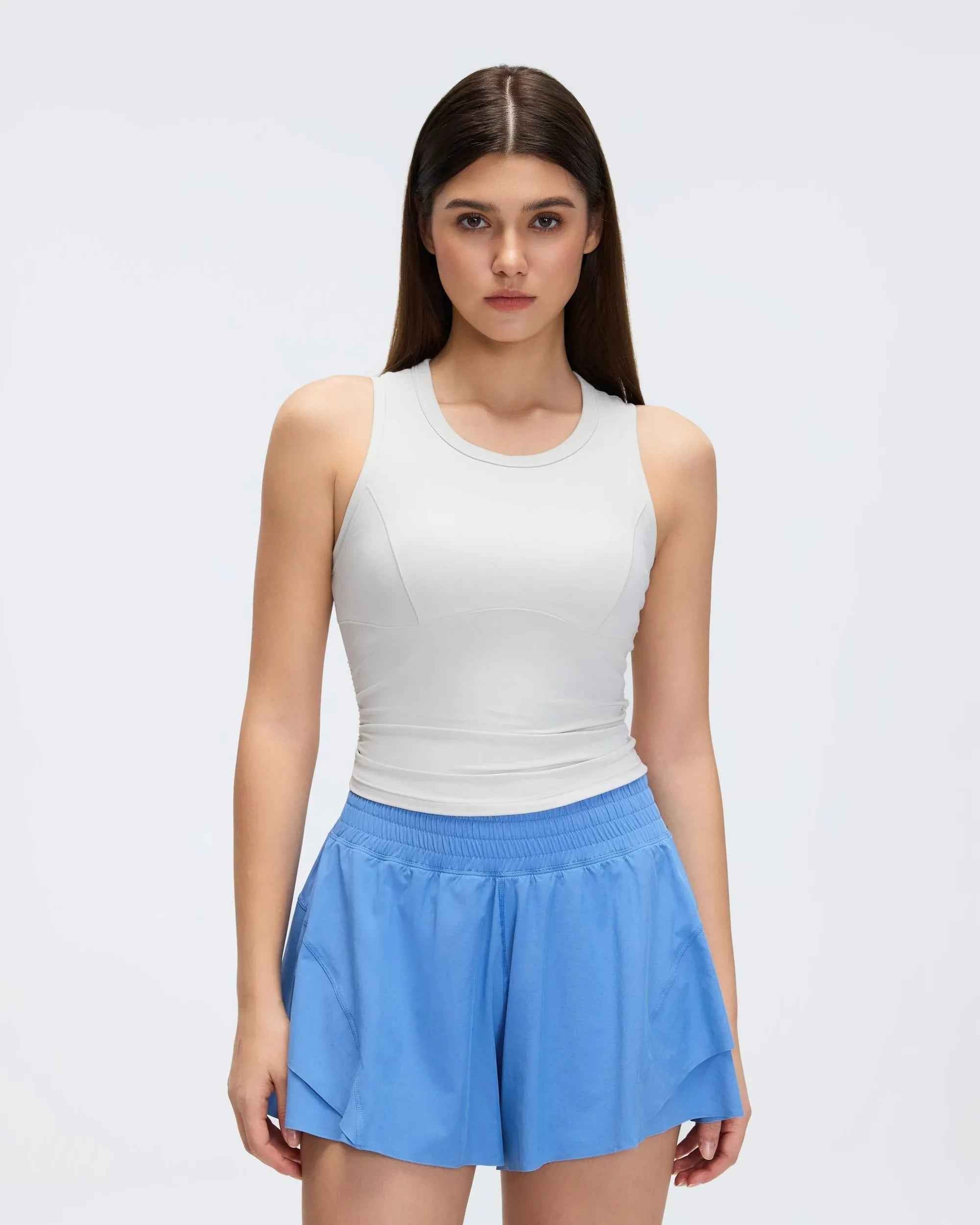 Sleeveless Built-in Bra Training Tank