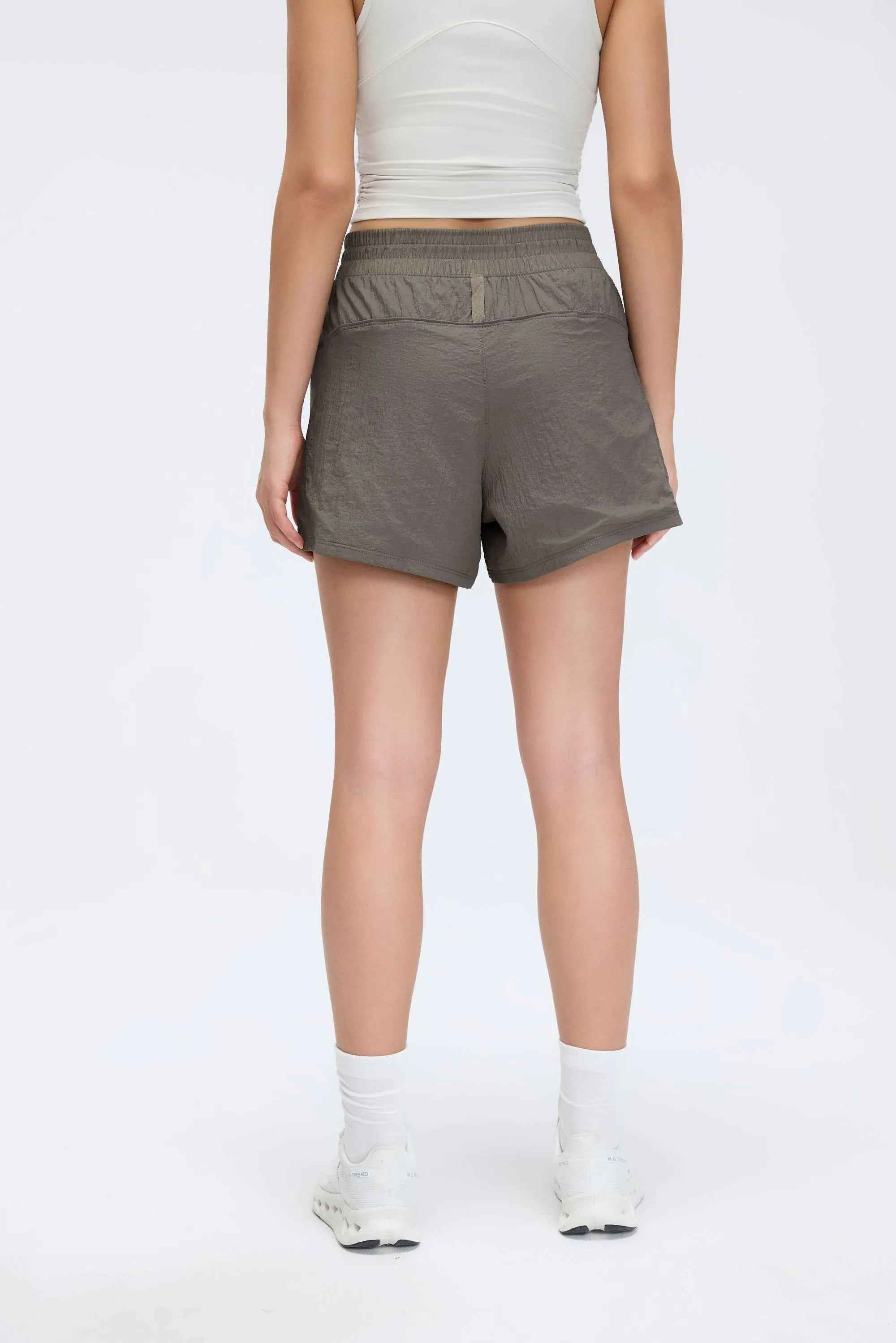 High-Waist Quick-Dry Training Shorts