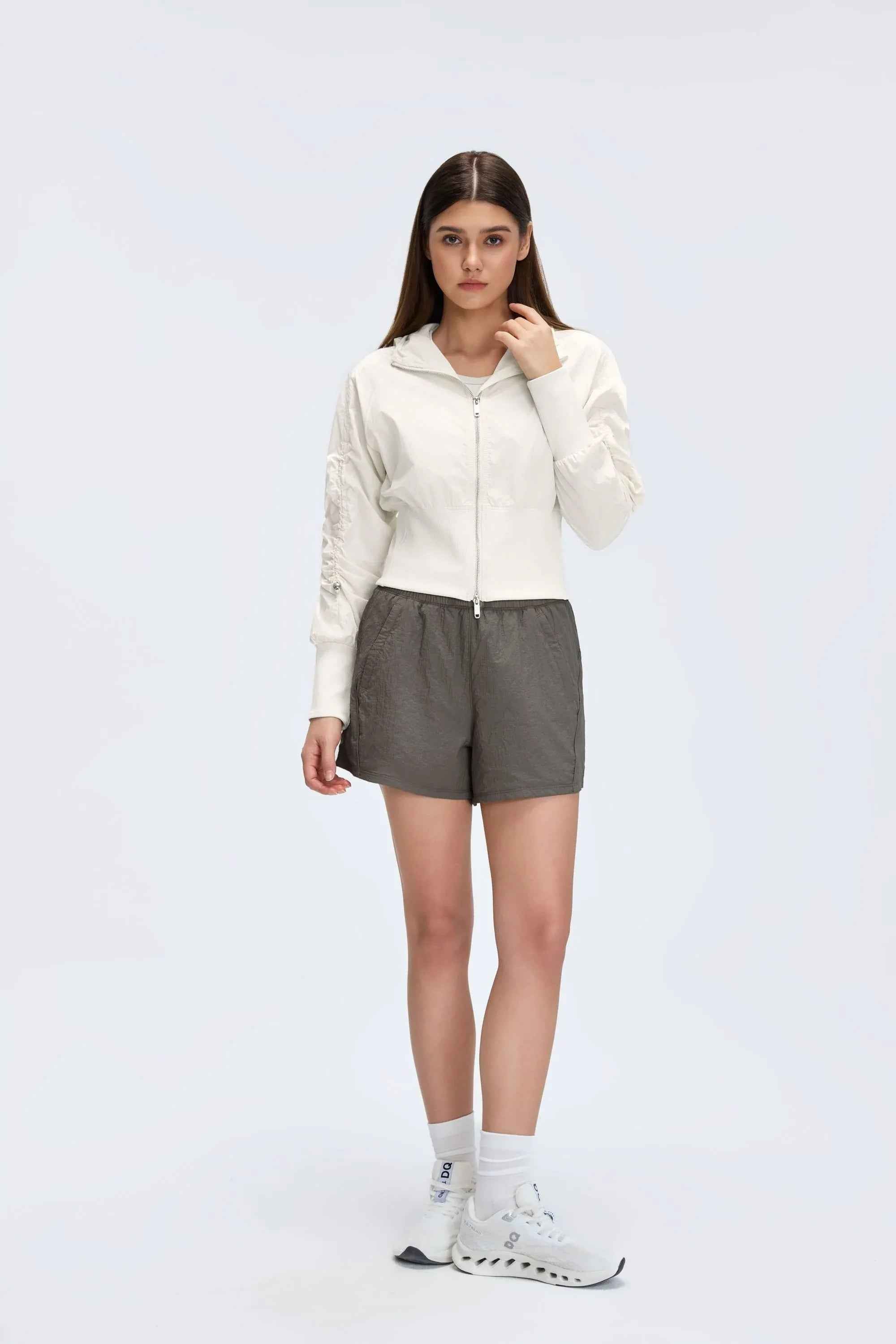 High-Waist Quick-Dry Training Shorts