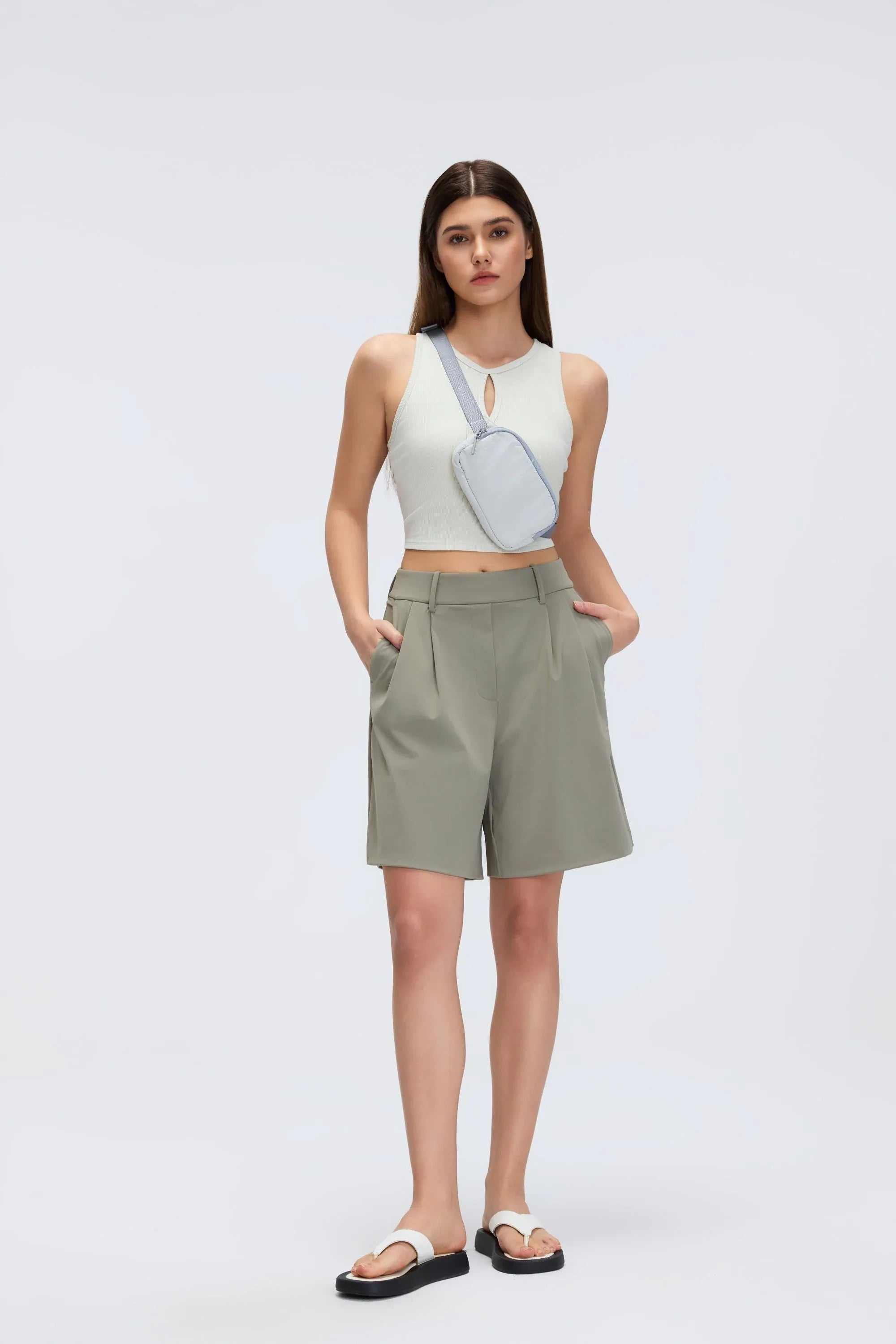 High-Waist Relaxed 5-Inch Sweat Shorts