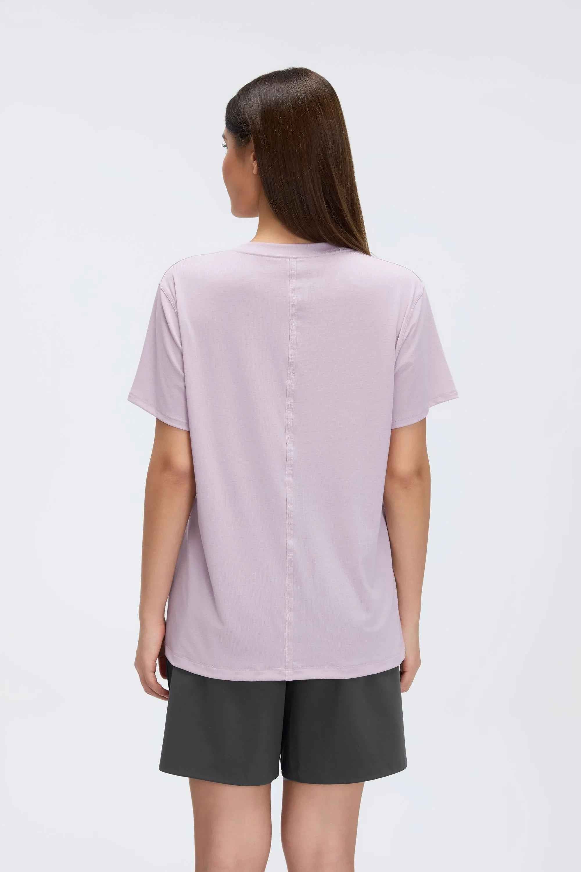 Breathable Solid Color Workout Tee