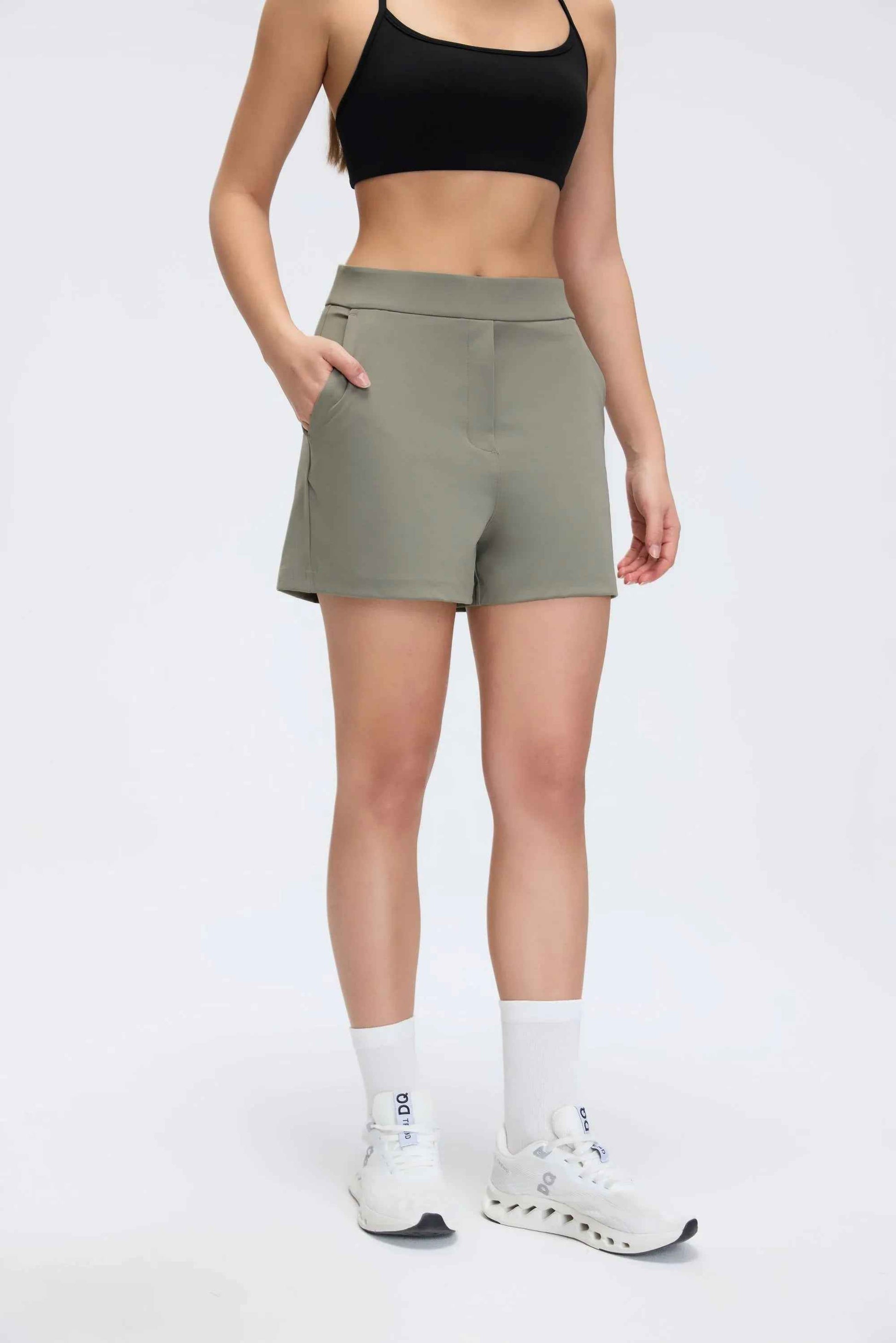 High-Waist Loose-Fit Sport Shorts