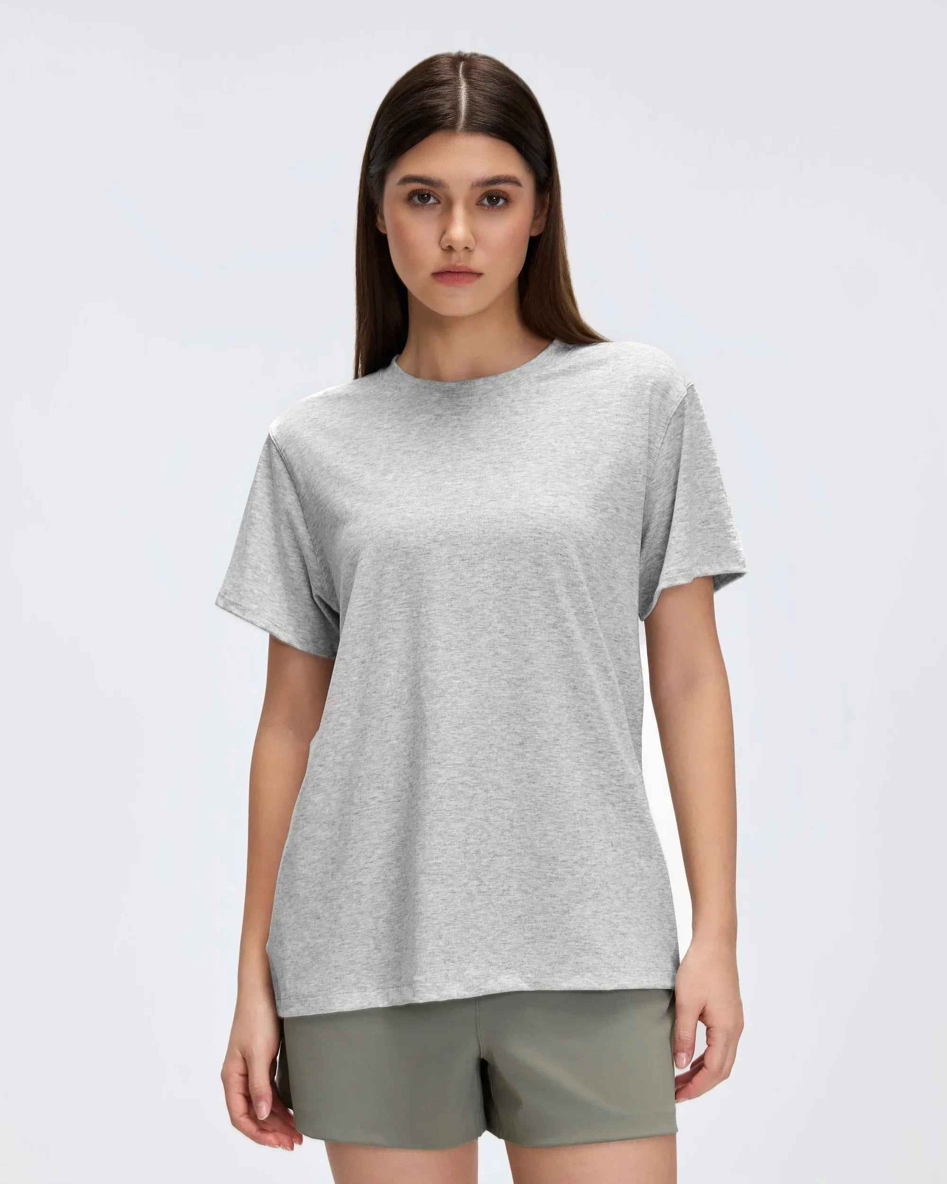 Breathable Solid Color Workout Tee