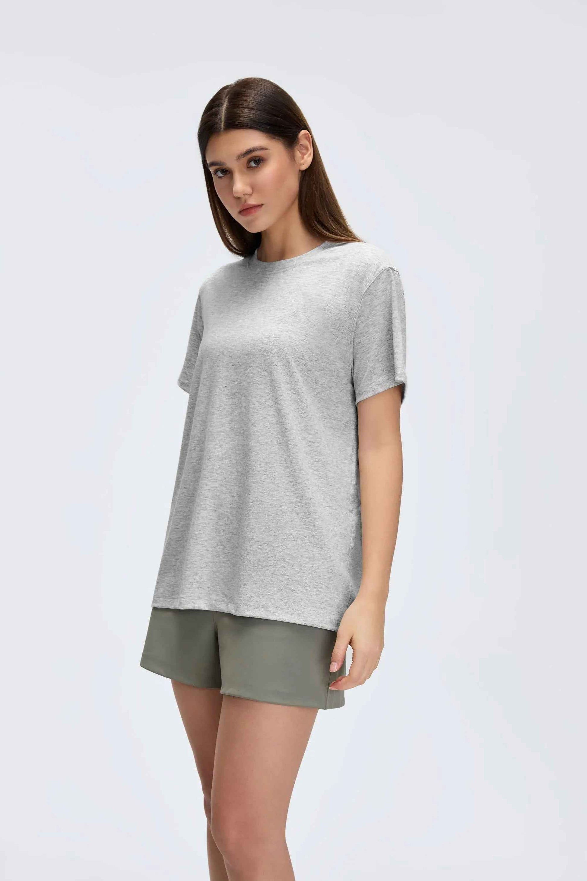 Breathable Solid Color Workout Tee