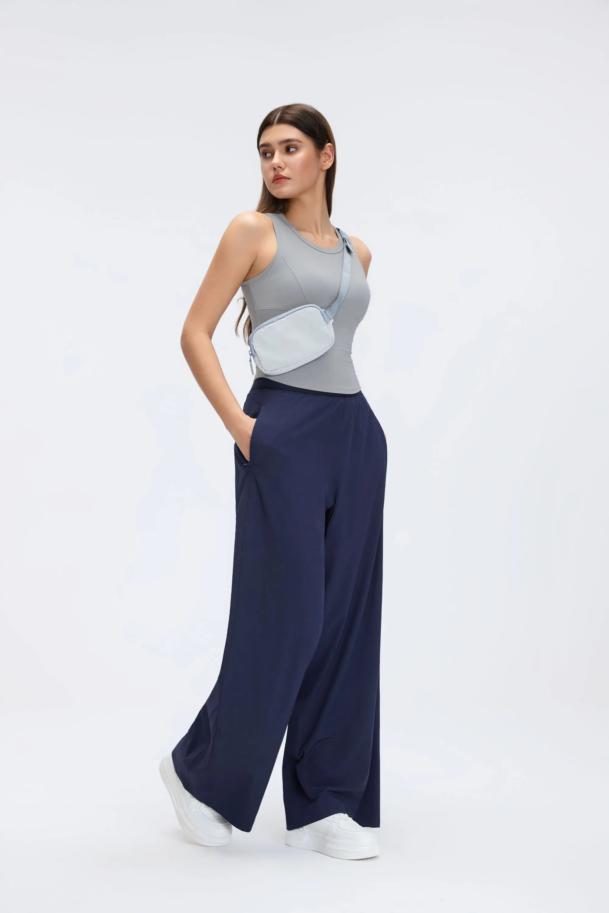 Sleeveless Built-in Bra Training Tank