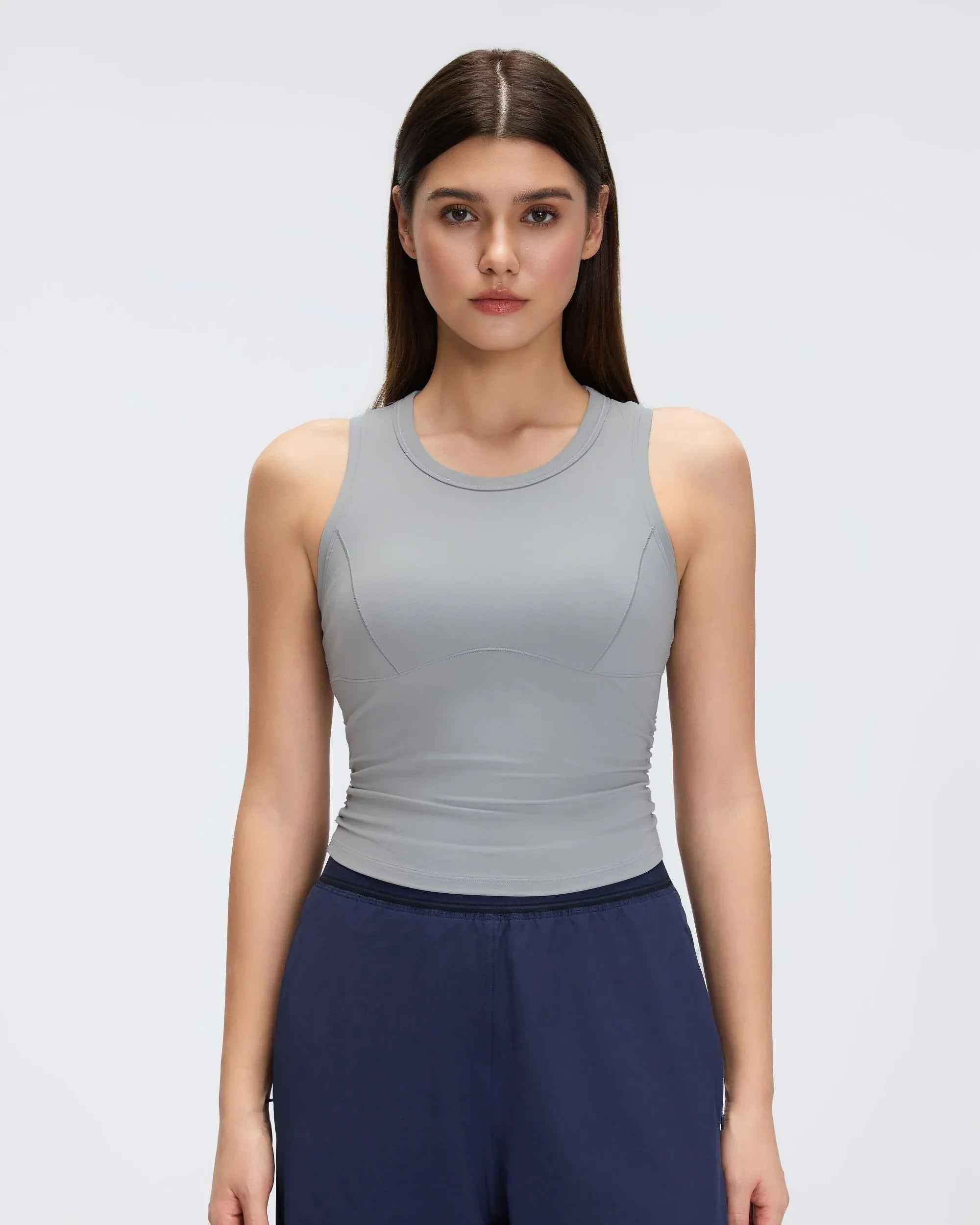 Sleeveless Built-in Bra Training Tank