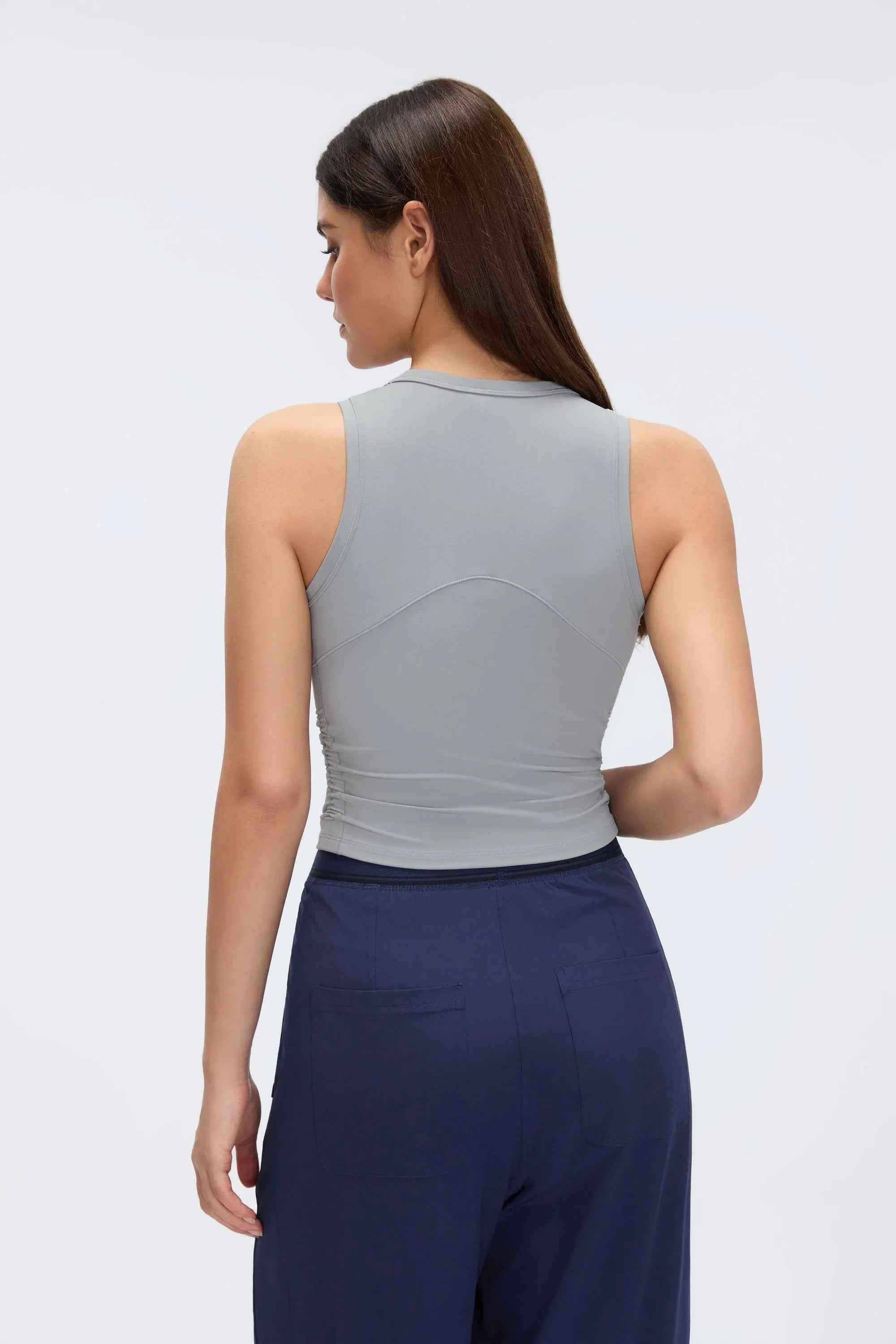 Sleeveless Built-in Bra Training Tank