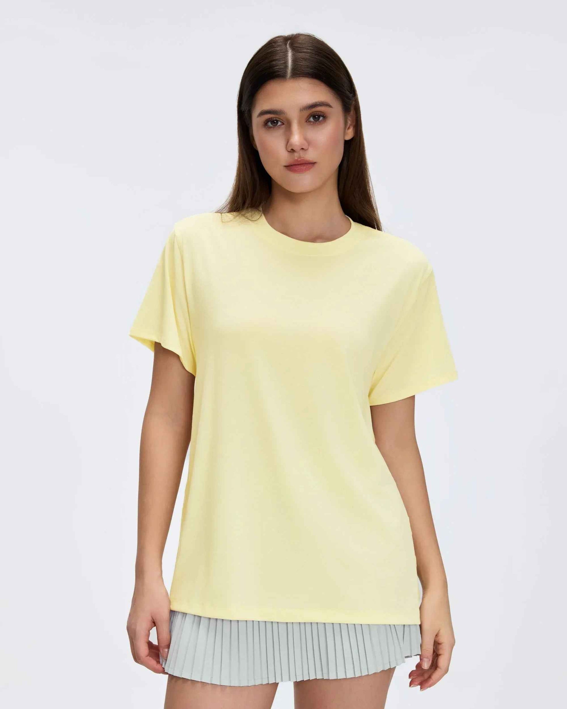 Breathable Solid Color Workout Tee