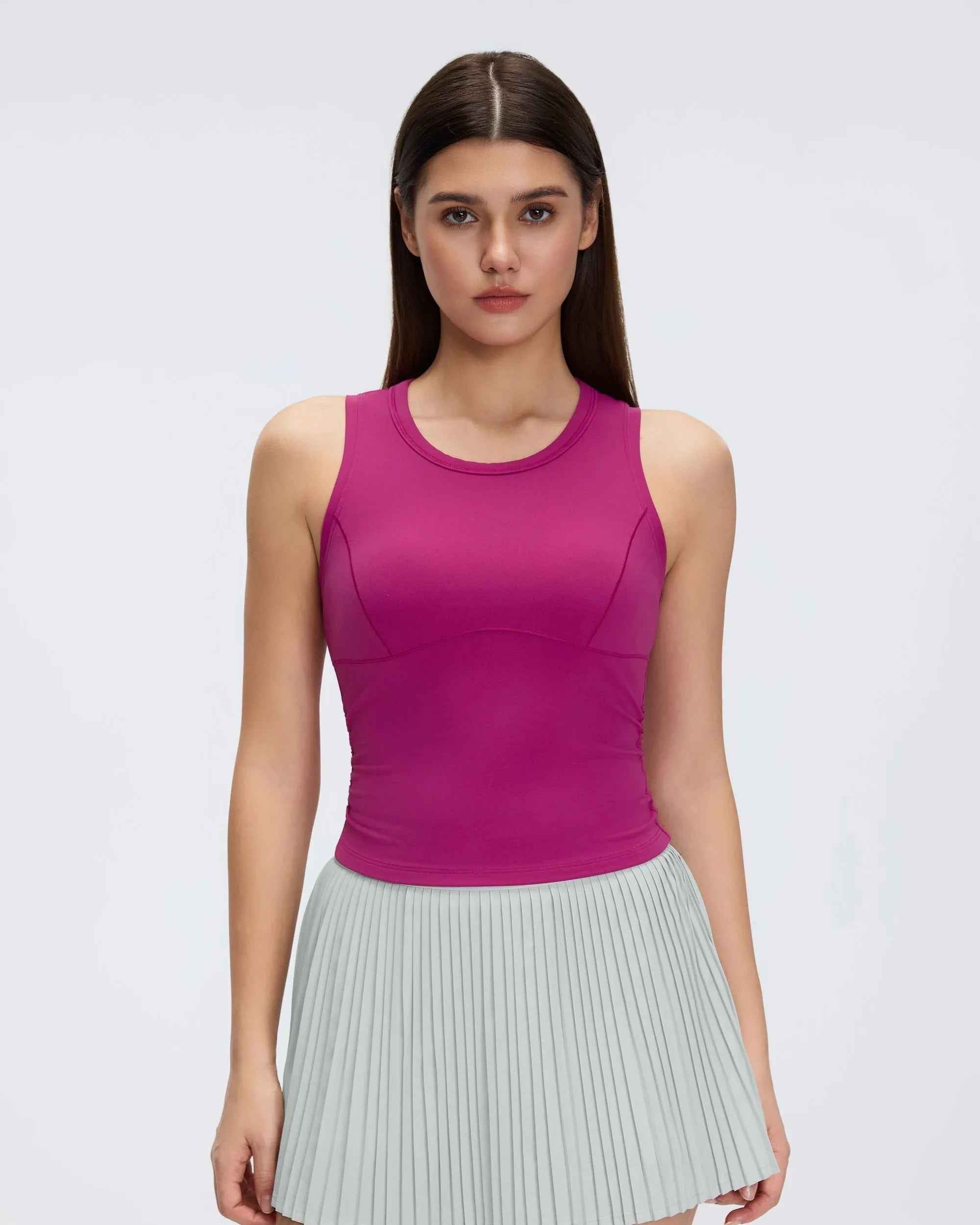 Sleeveless Built-in Bra Training Tank