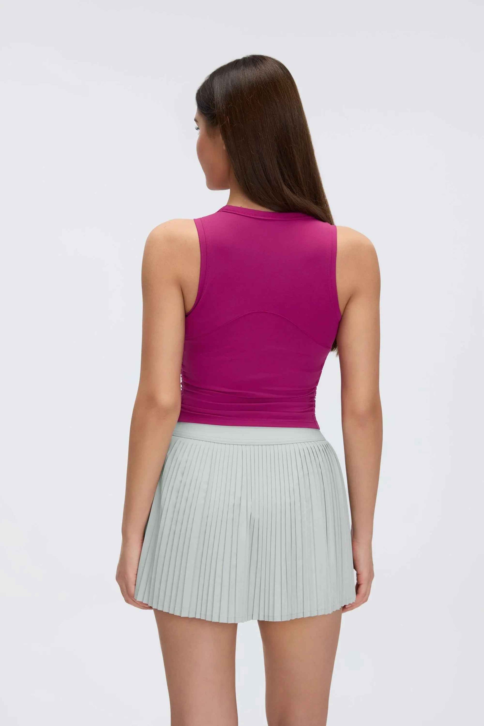 Sleeveless Built-in Bra Training Tank