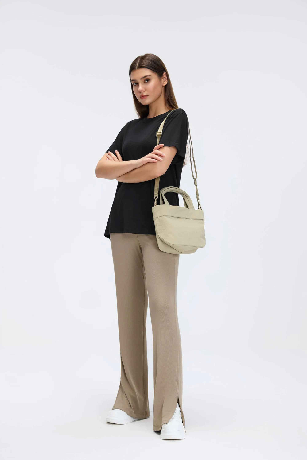 Breathable Solid Color Workout Tee