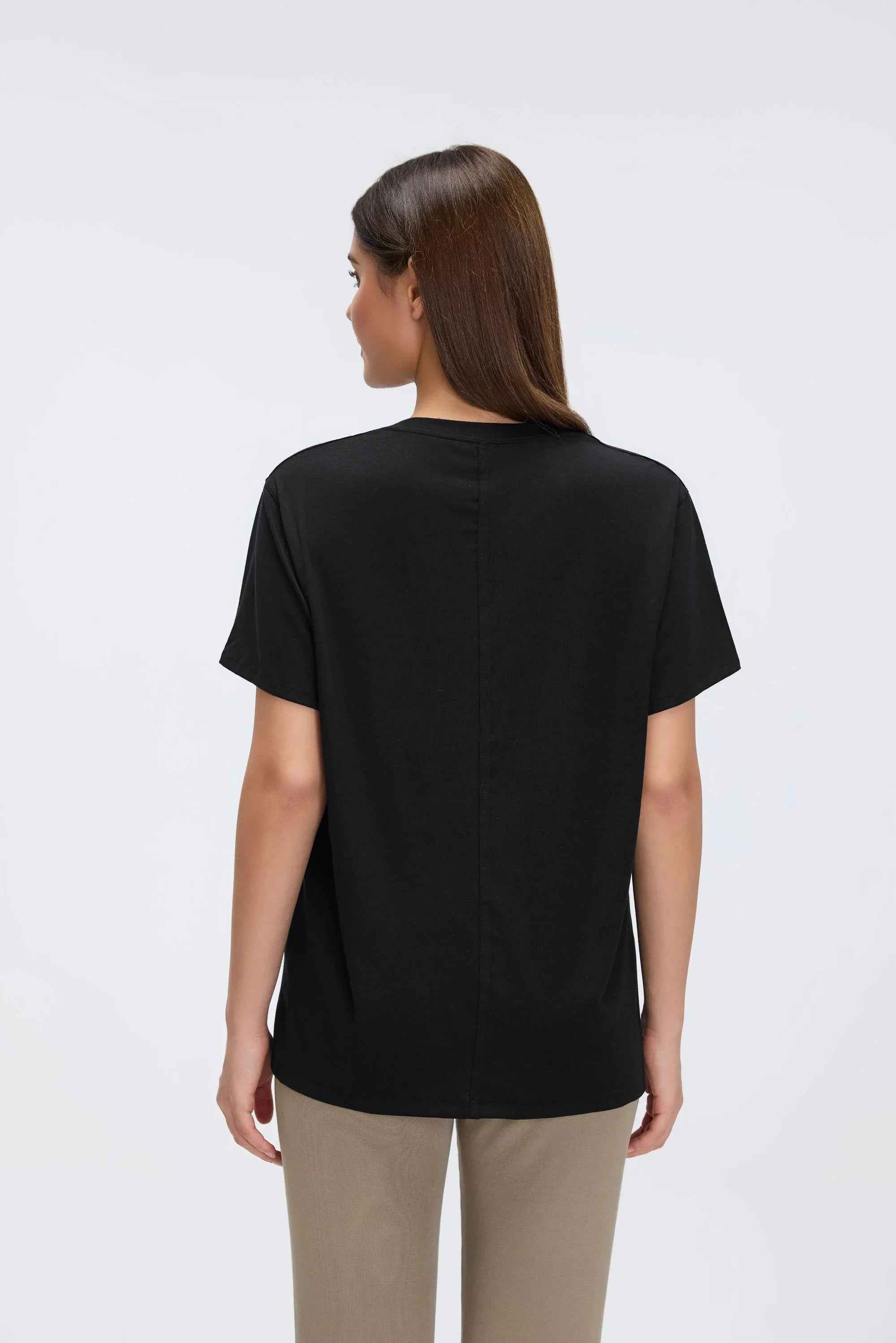 Breathable Solid Color Workout Tee