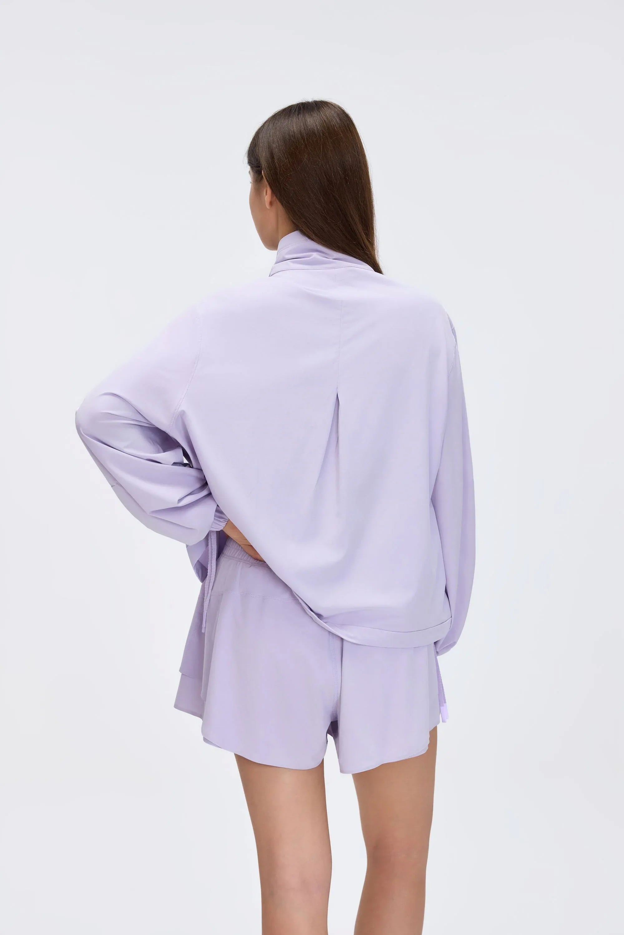 Spring Stand-Collar Relaxed Jacket