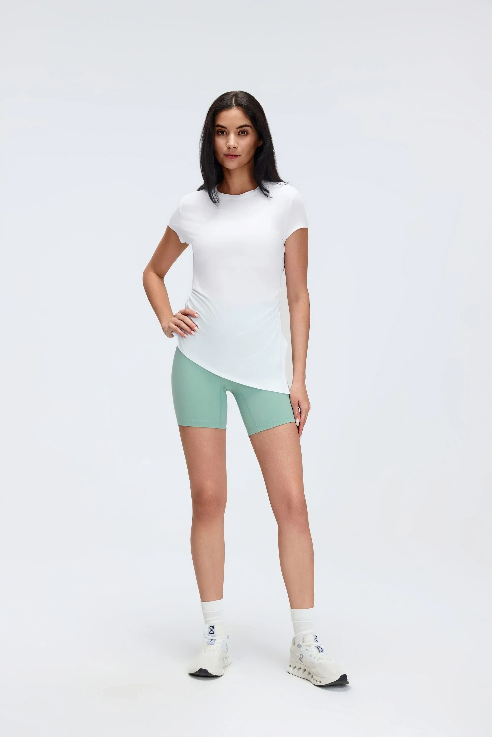 Cropped Seamless Yoga Tee