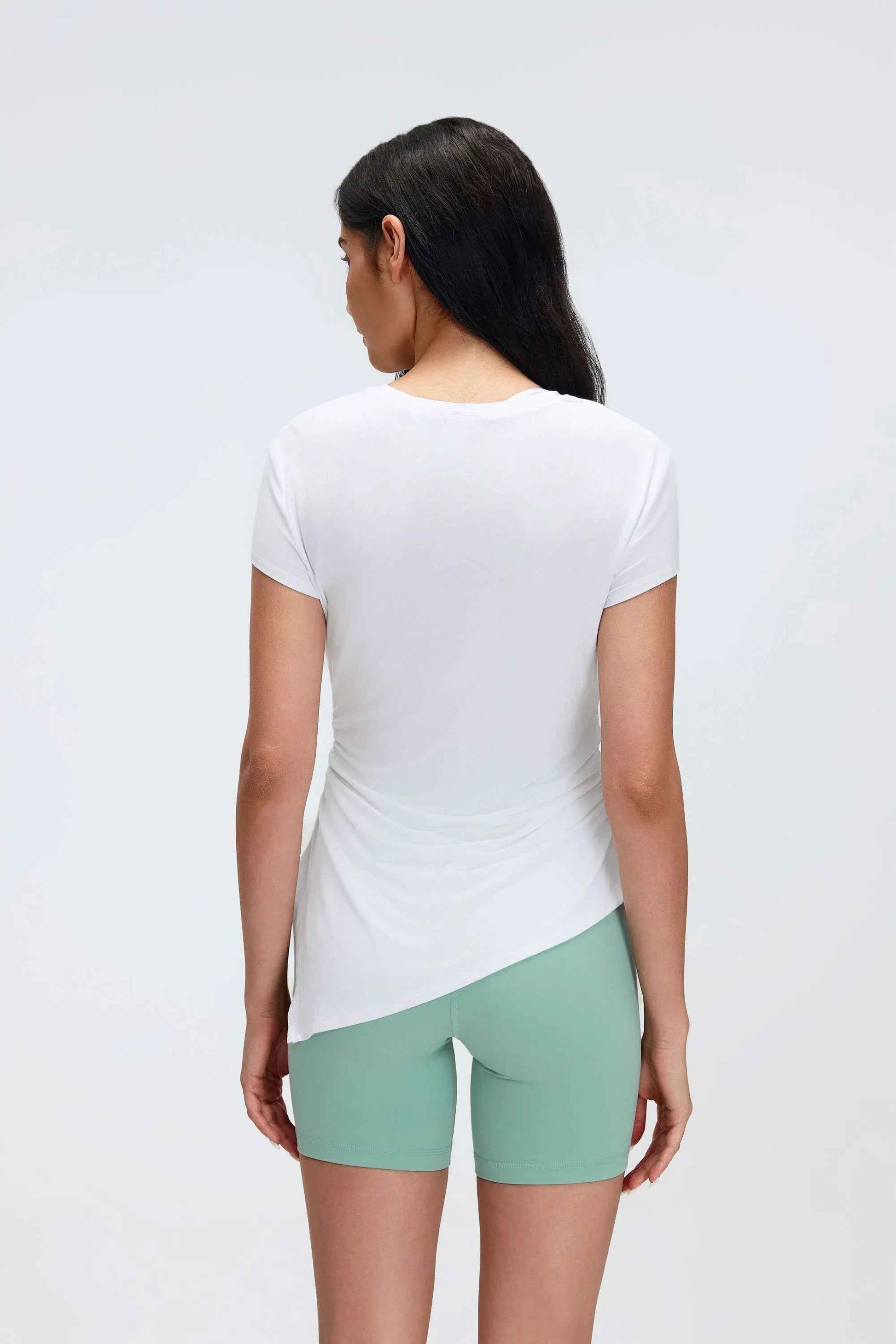 Cropped Seamless Yoga Tee