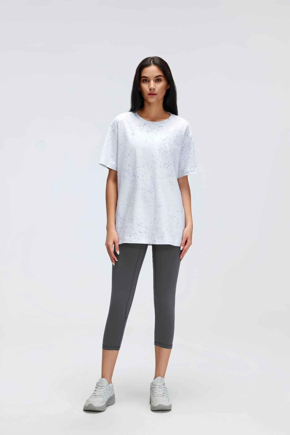 Relaxed Fit Cropped Yoga Tee
