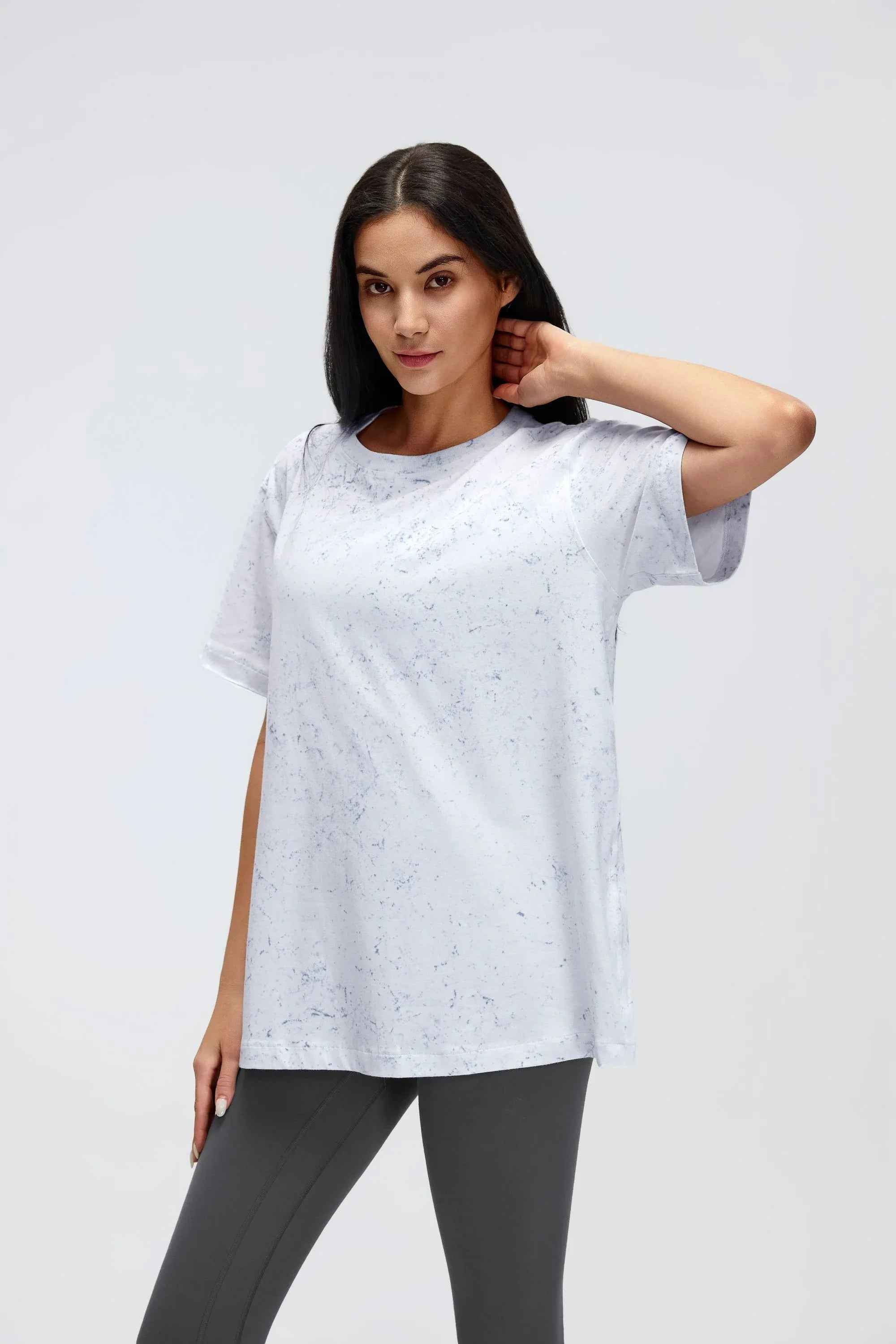 Relaxed Fit Cropped Yoga Tee