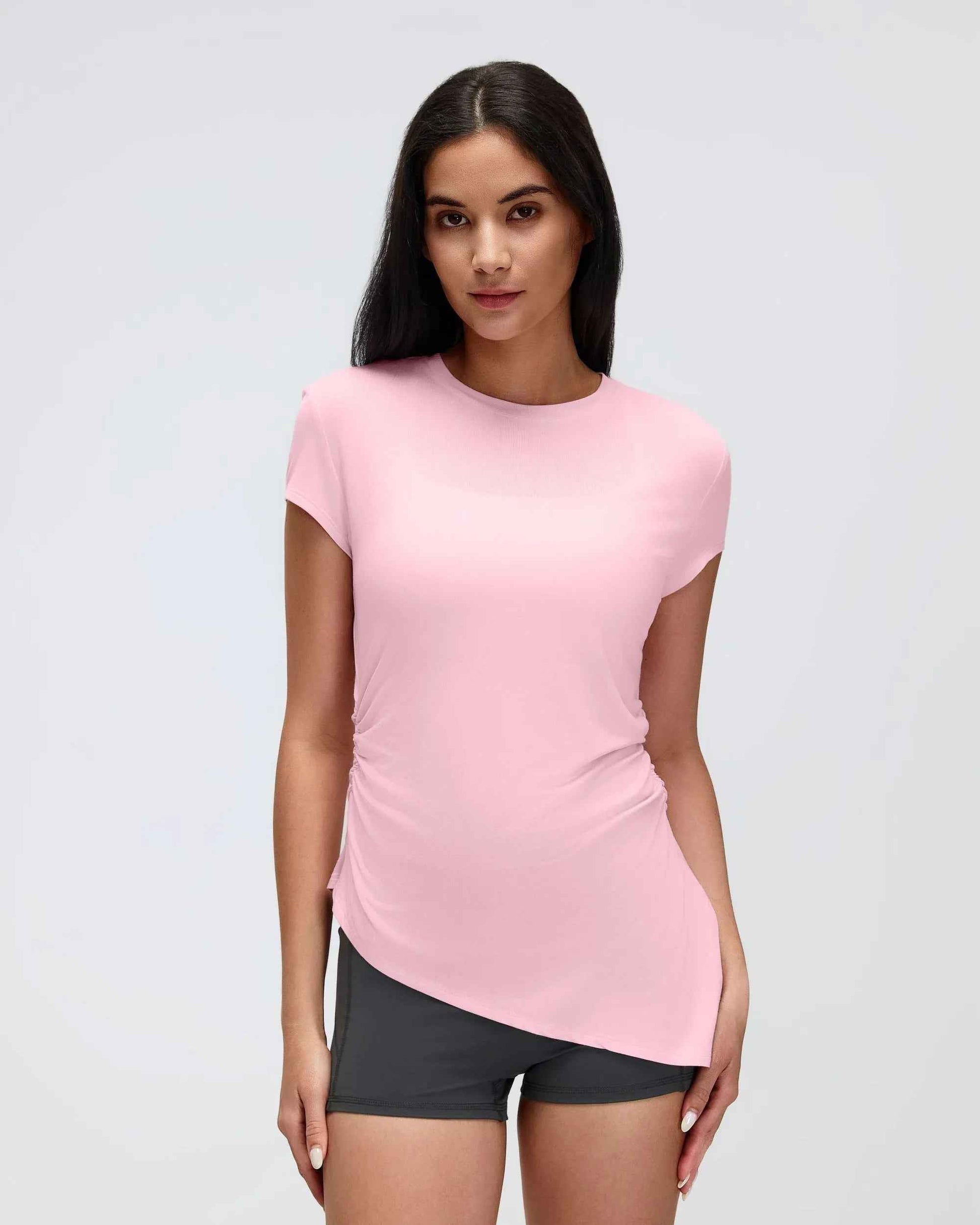 Cropped Seamless Yoga Tee