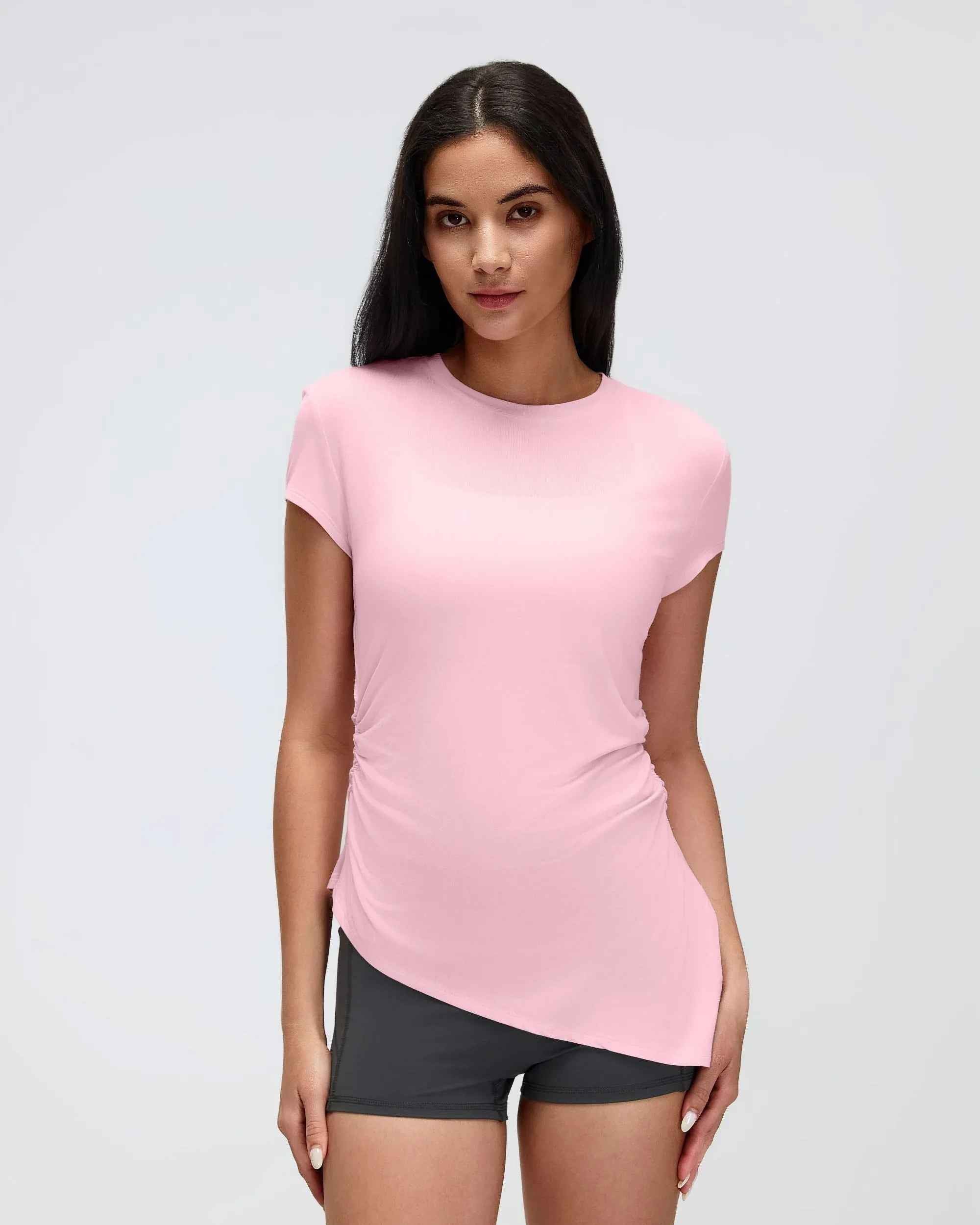 Cropped Seamless Yoga Tee