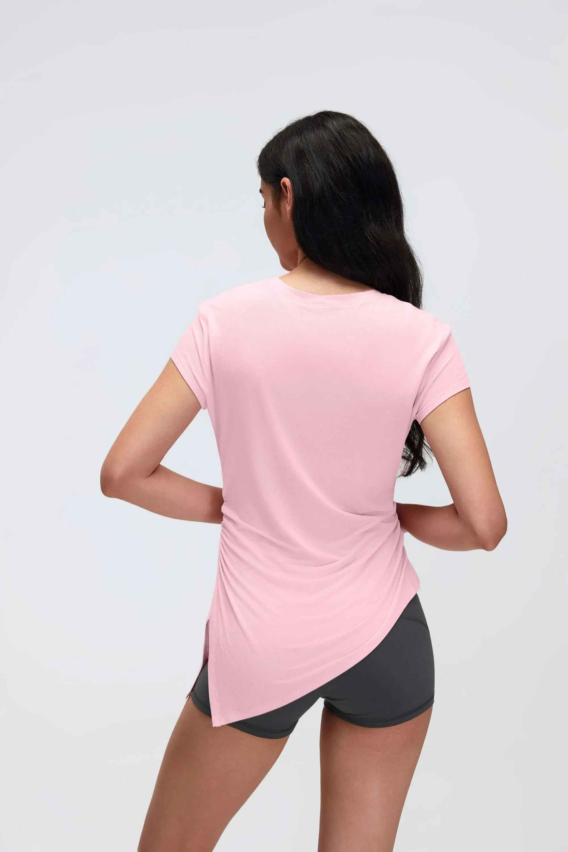 Cropped Seamless Yoga Tee