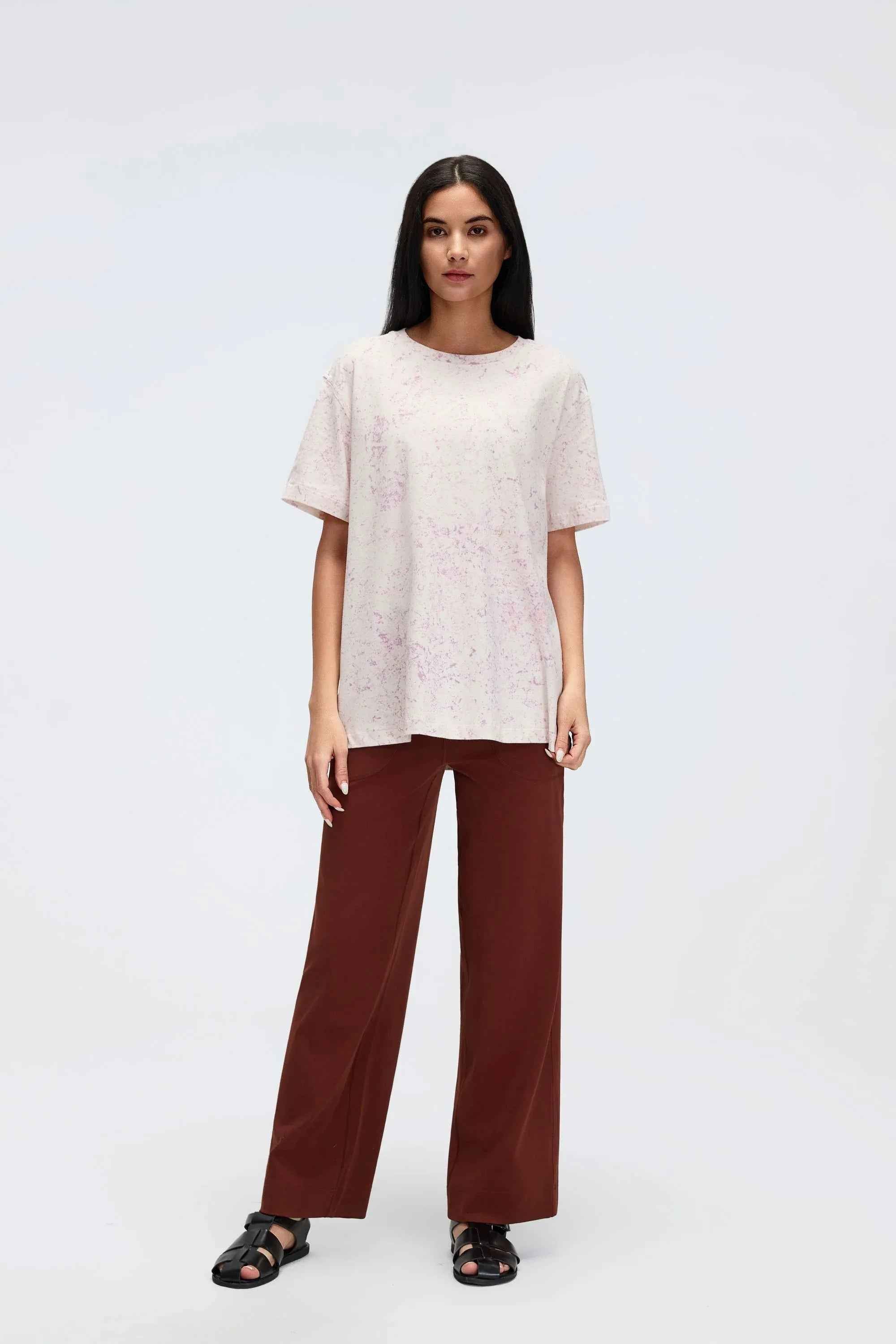 Relaxed Fit Cropped Yoga Tee