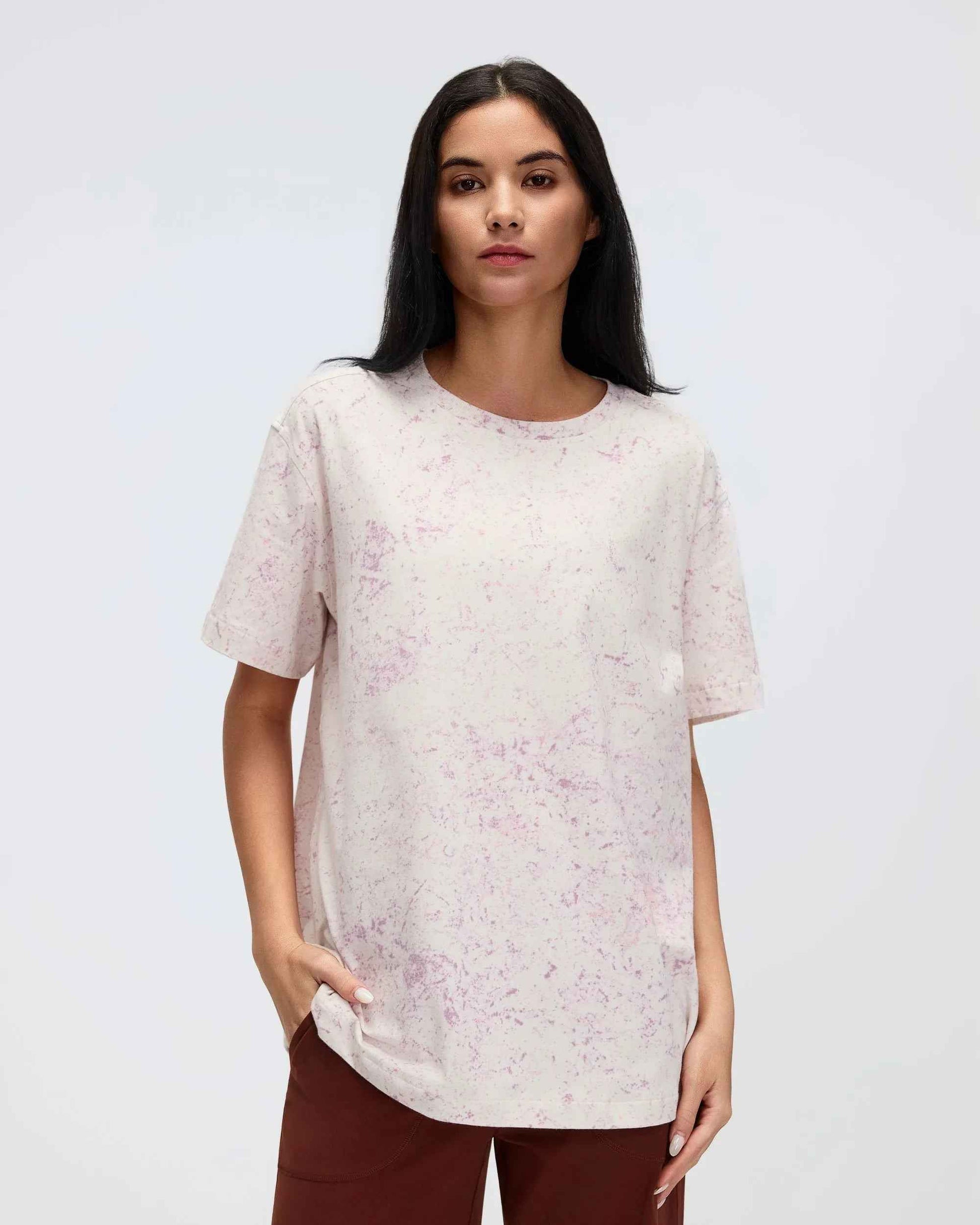 Relaxed Fit Cropped Yoga Tee